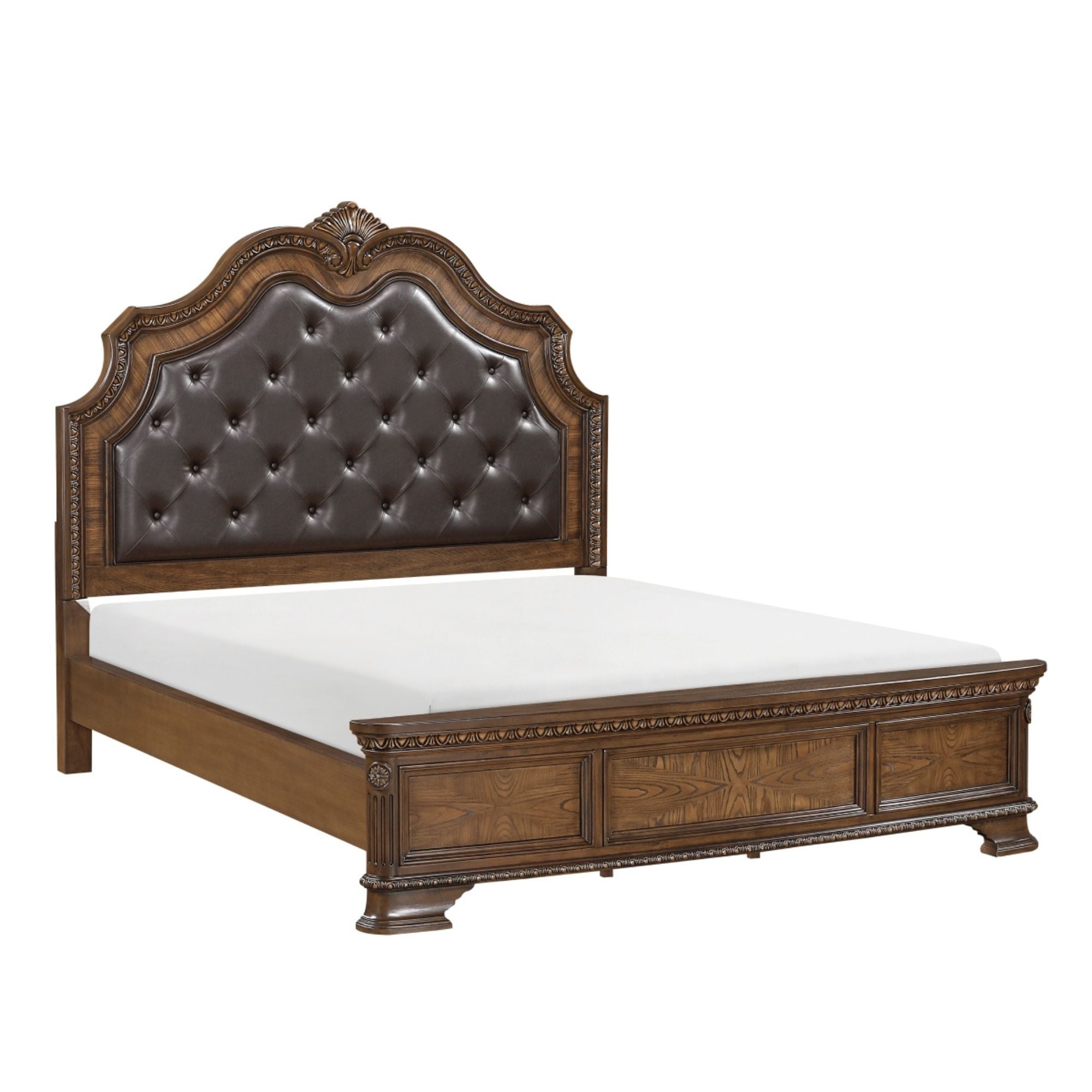 Bridgepoint bedroom set by MAZ, showing a modern bed with matching nightstands and stylish bedroom furniture.