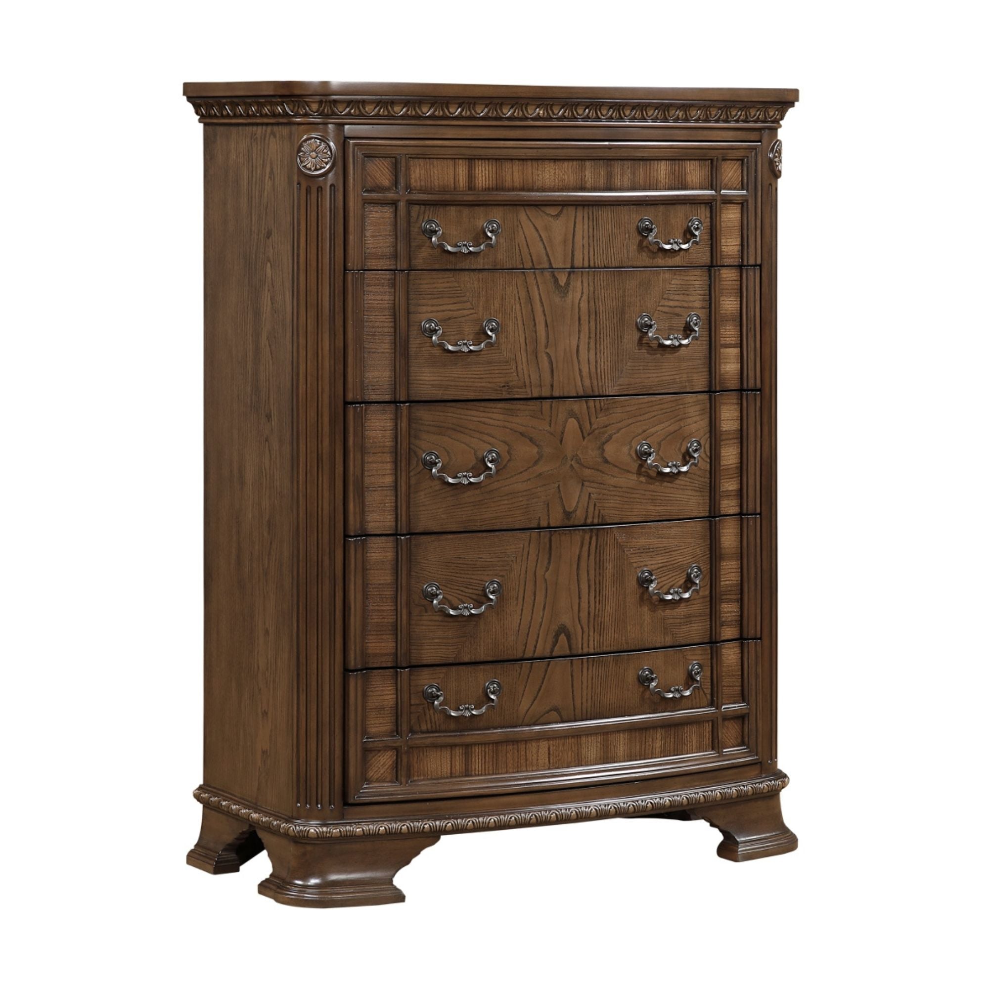 MAZ Bridgepoint bedroom set featuring a chest of drawers with a sleek wood finish and modern design.
