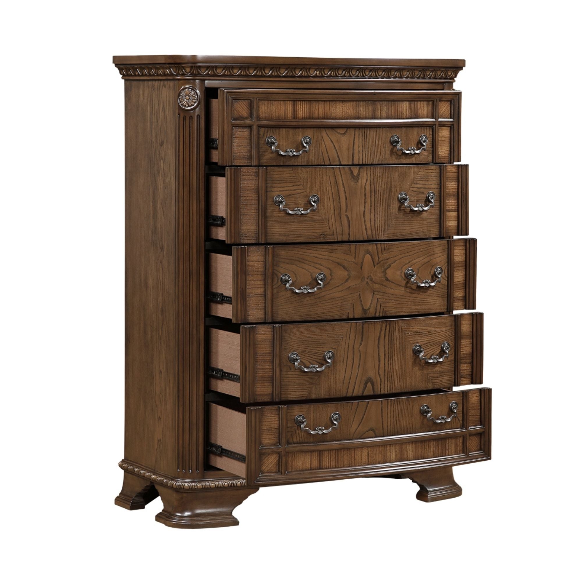 Bridgepoint bedroom set by MAZ with a chest of drawers and matching furniture in a modern bedroom scene.