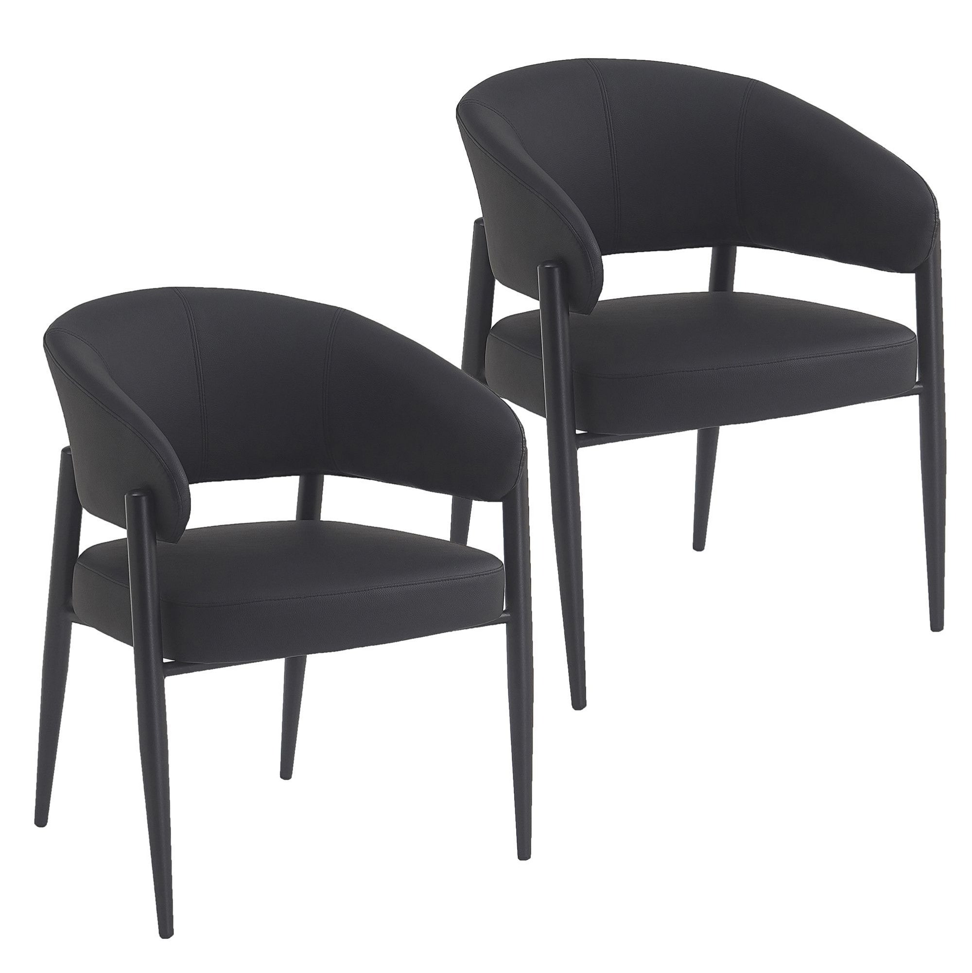 Bronson Dining Chair Black (Set of 2)