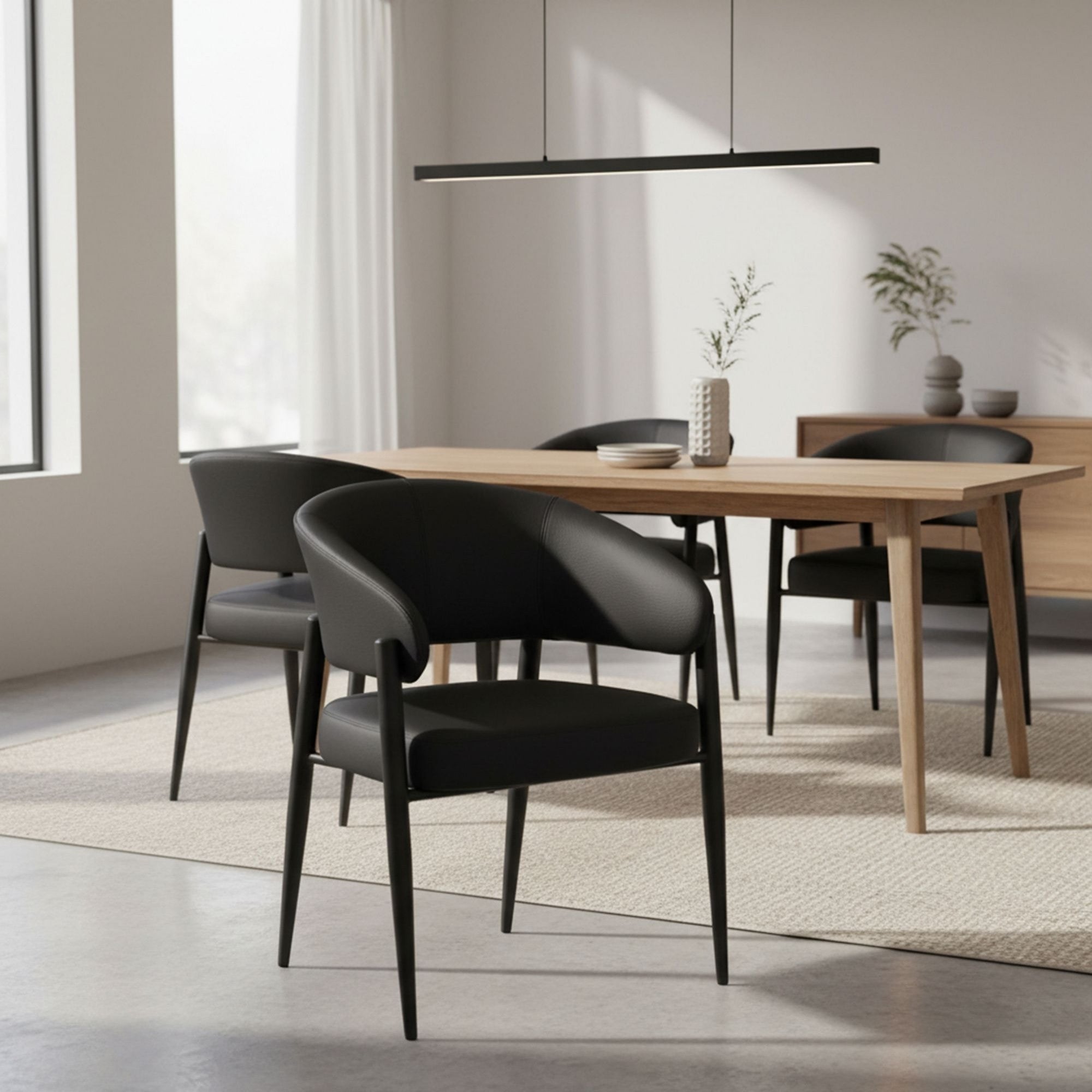 Bronson Dining Chair Black (Set of 2)