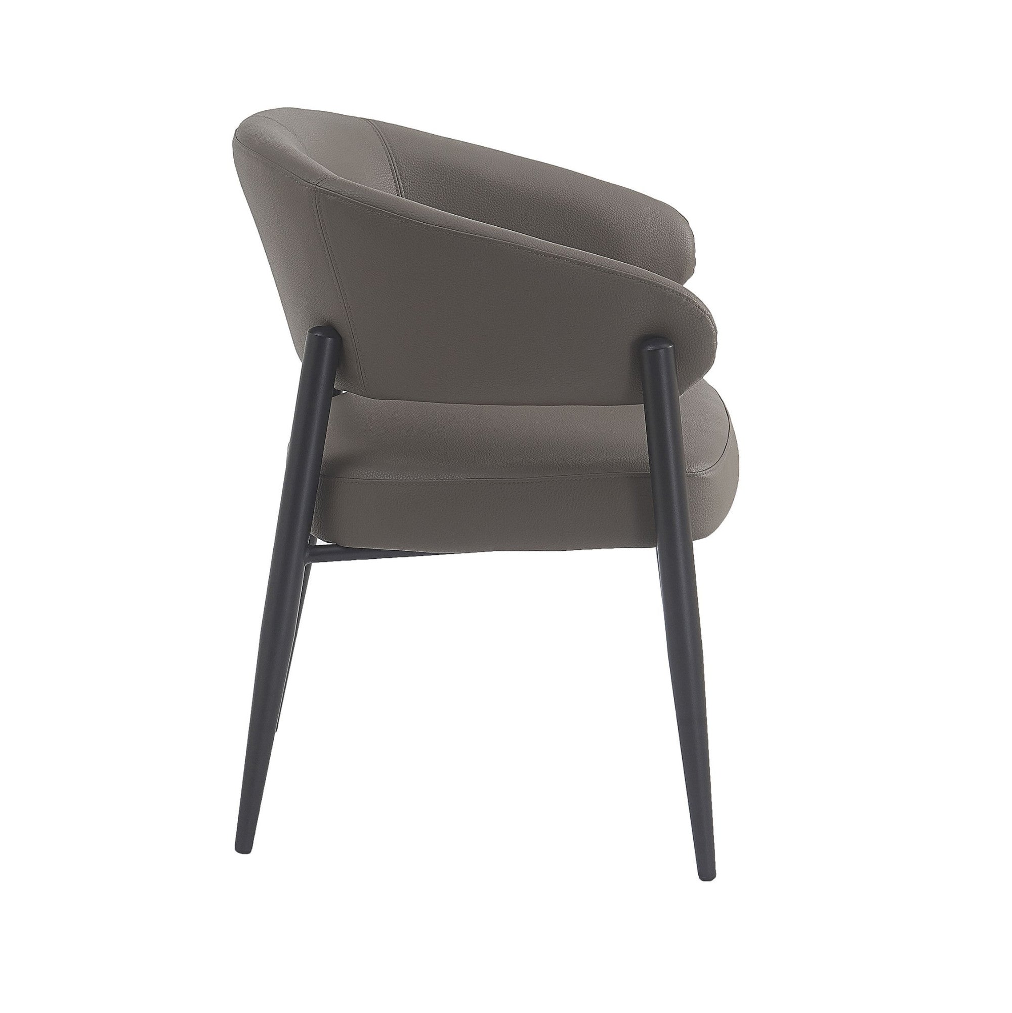 Bronson Dining Chair in Stone and Black (Set of 2)