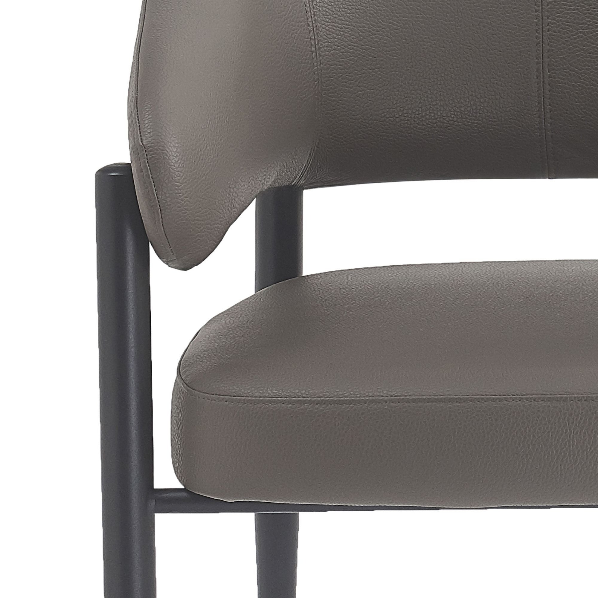 Bronson Dining Chair in Stone and Black (Set of 2)
