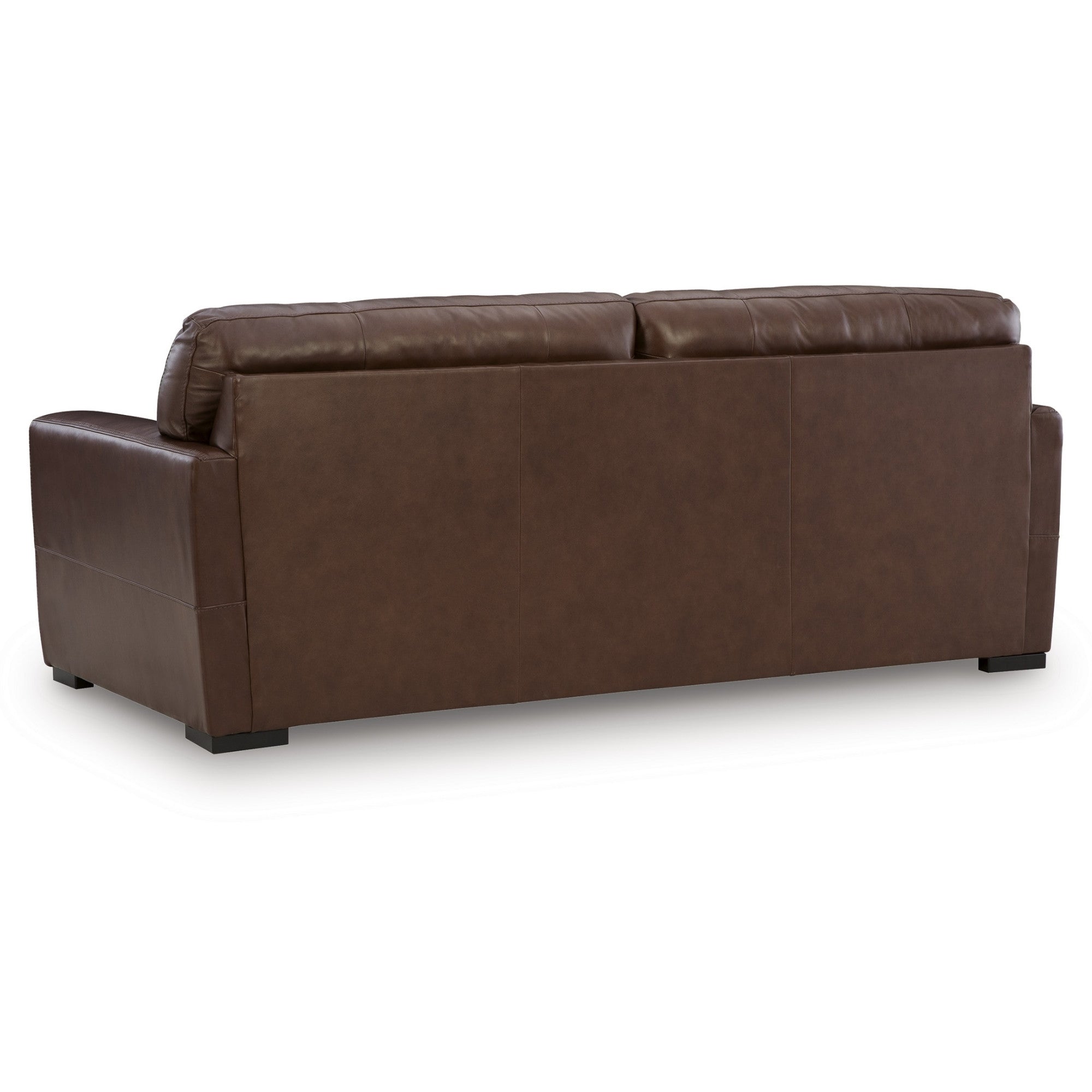 Brogliano Top Grain Leather Sofa Brown