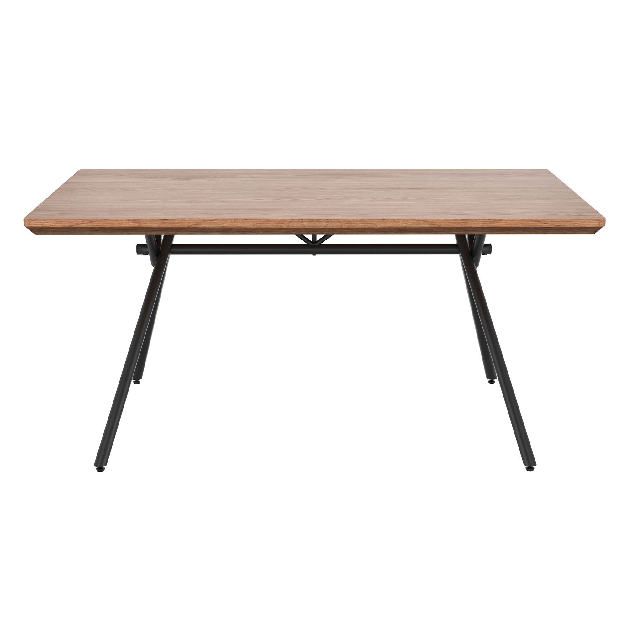 Bronx 63" Rectangular Dining Table Natural and Black