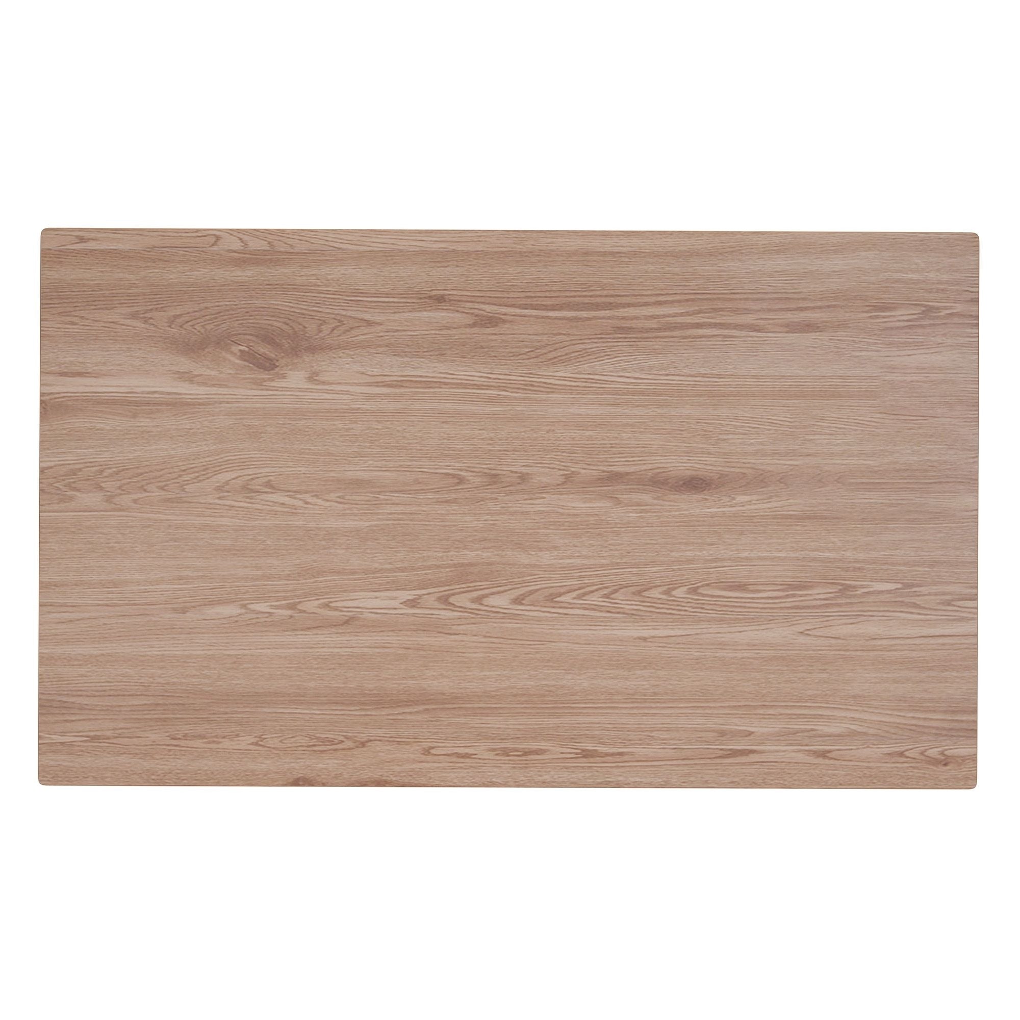 Bronx 63" Rectangular Dining Table Natural and Black