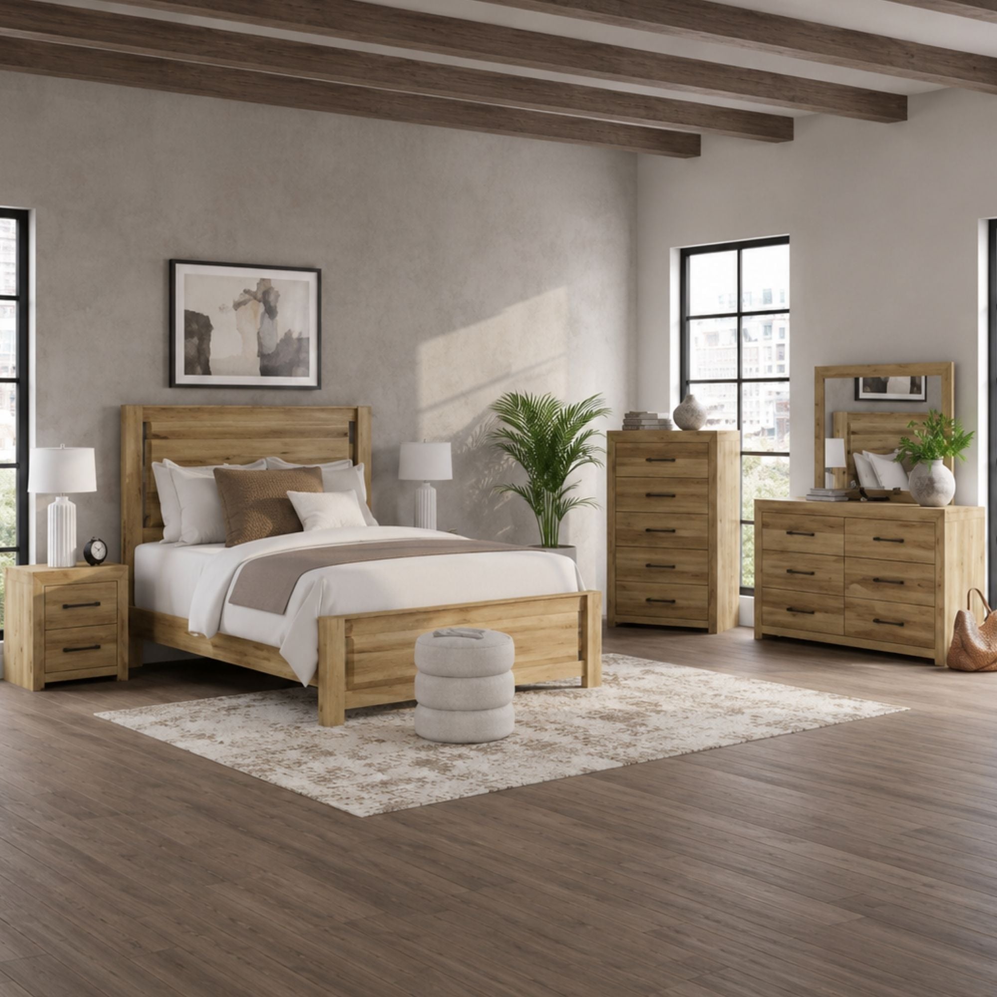Brozmont Panel Platform Bedroom Set