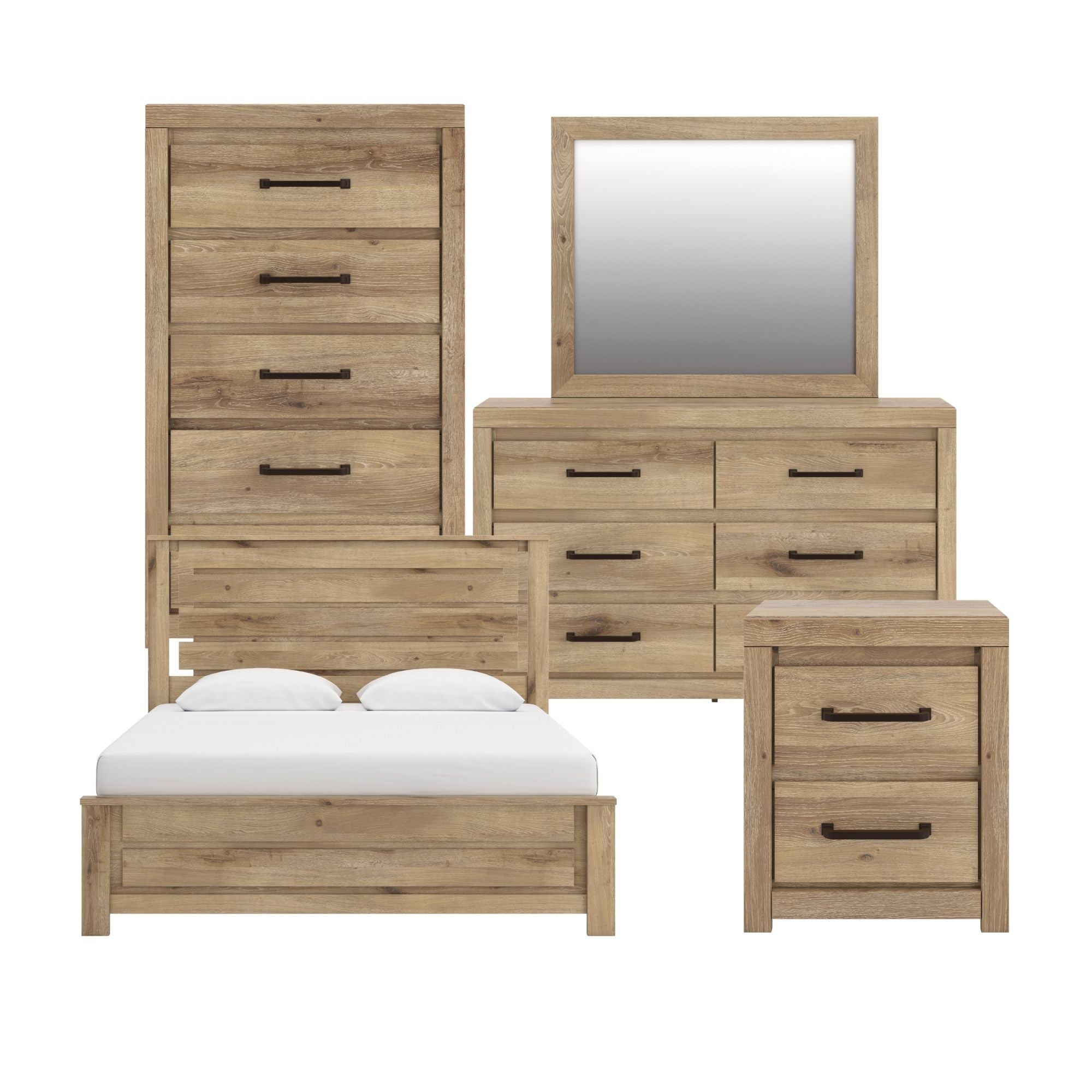 Brozmont Panel Platform Bedroom Set