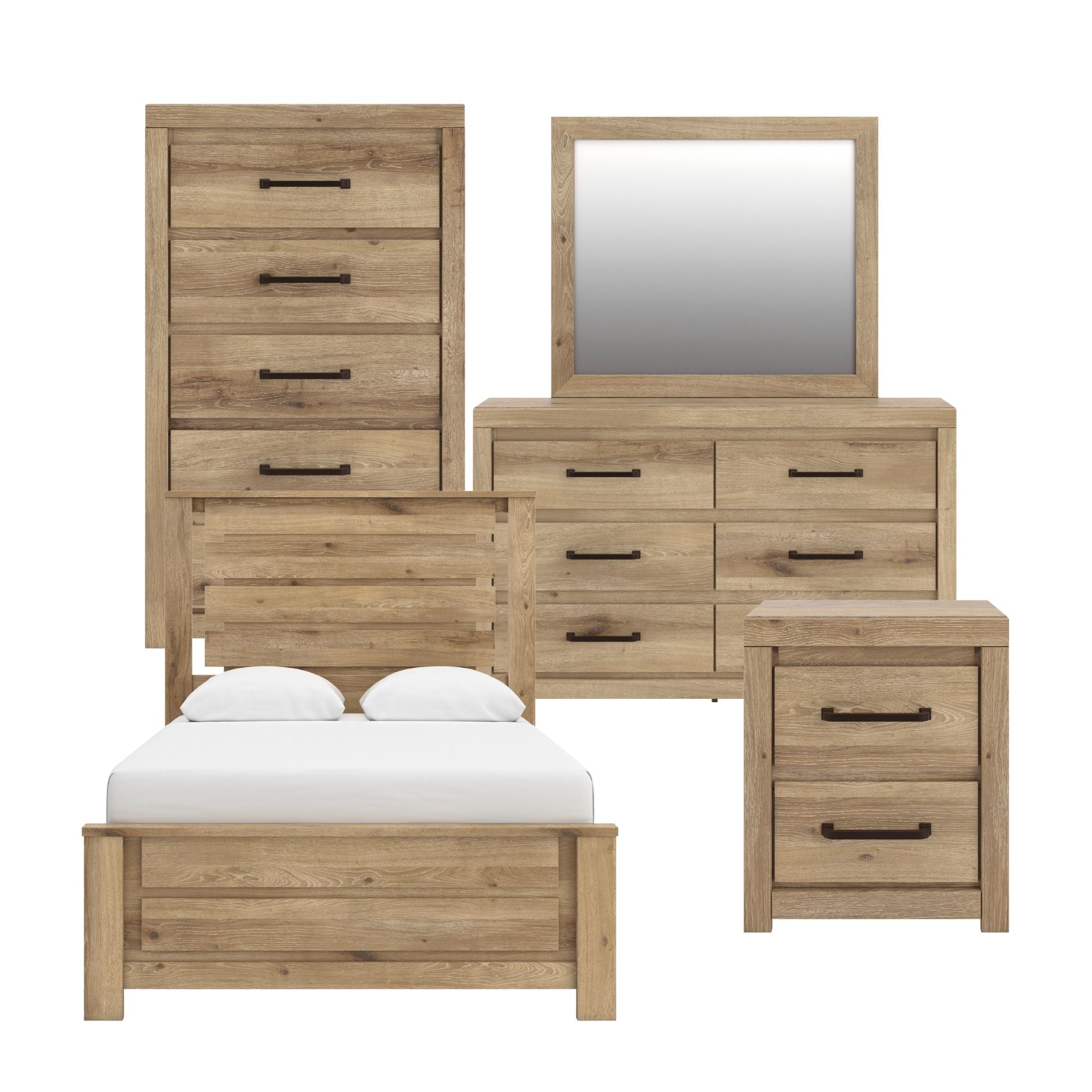 Brozmont Panel Platform Bedroom Set
