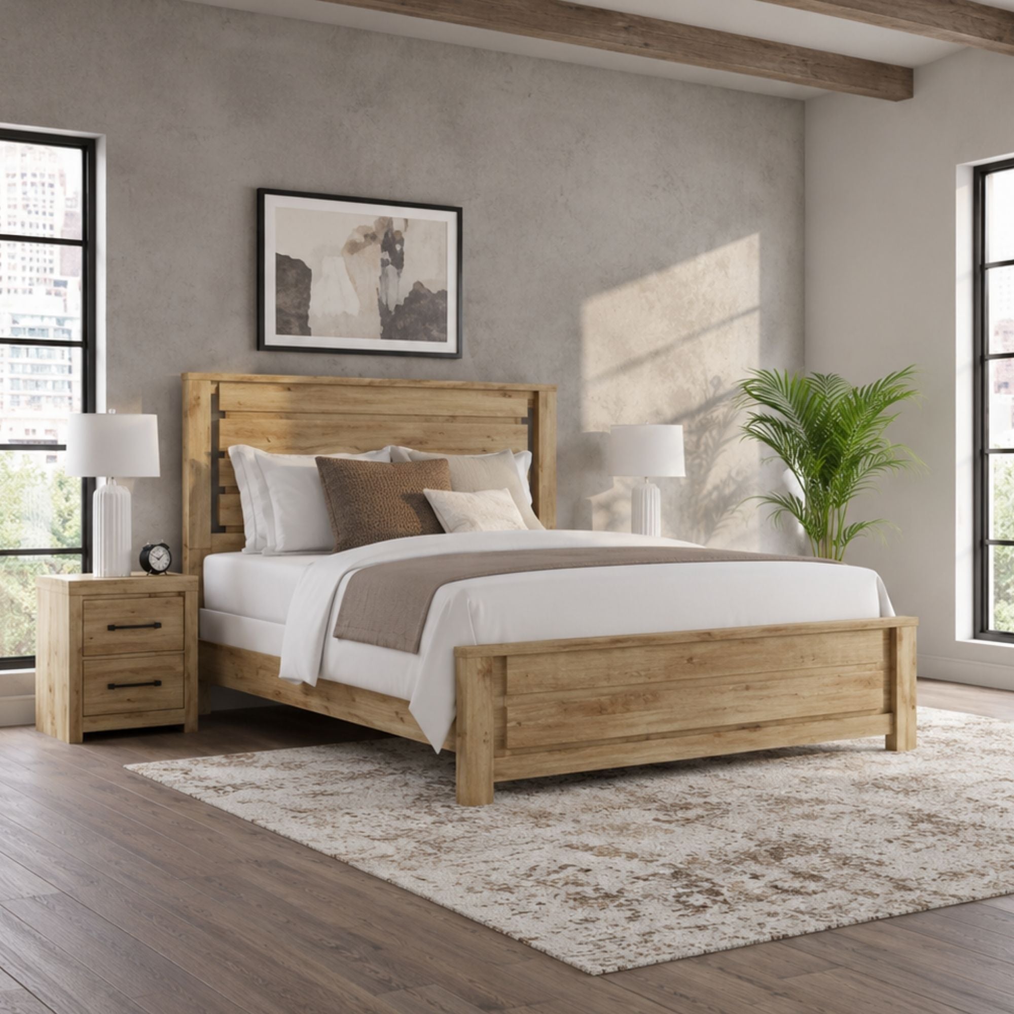 Brozmont  Panel Platform Bed