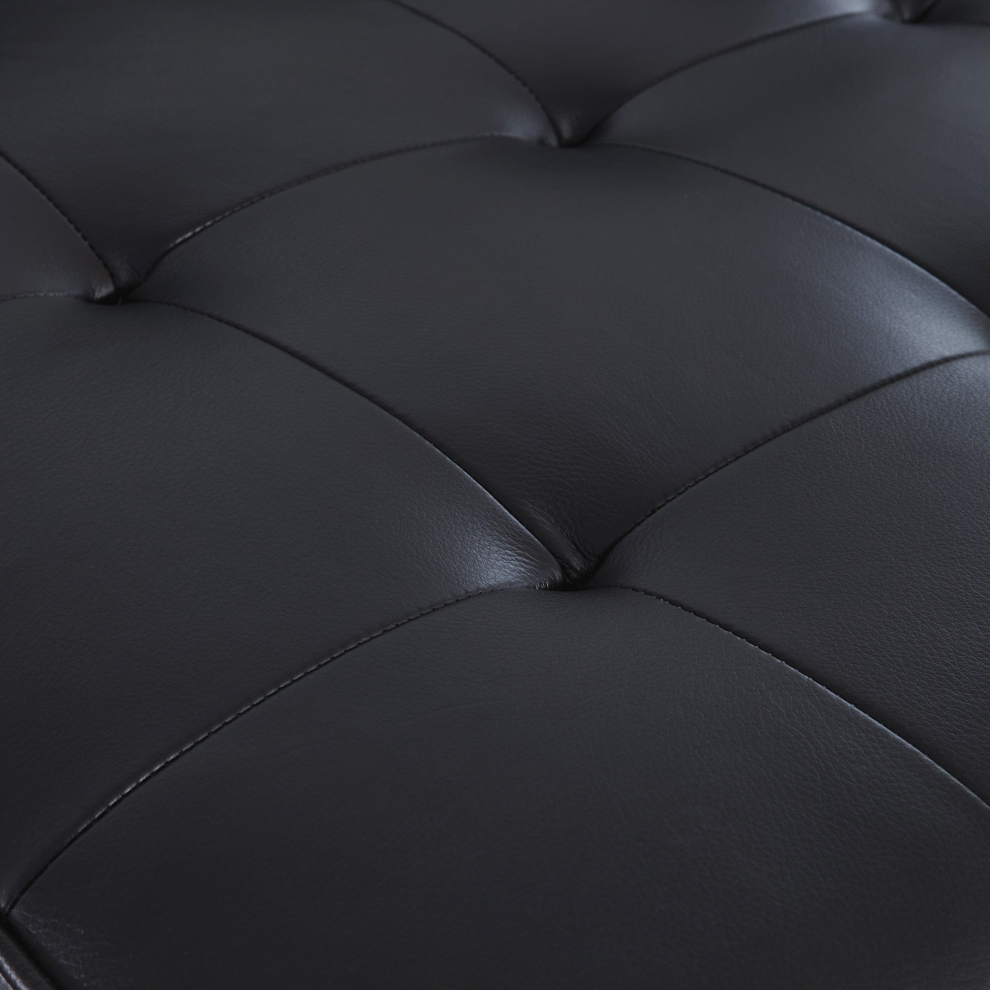 Bryceview Top Grain Leather Sofa Set Black