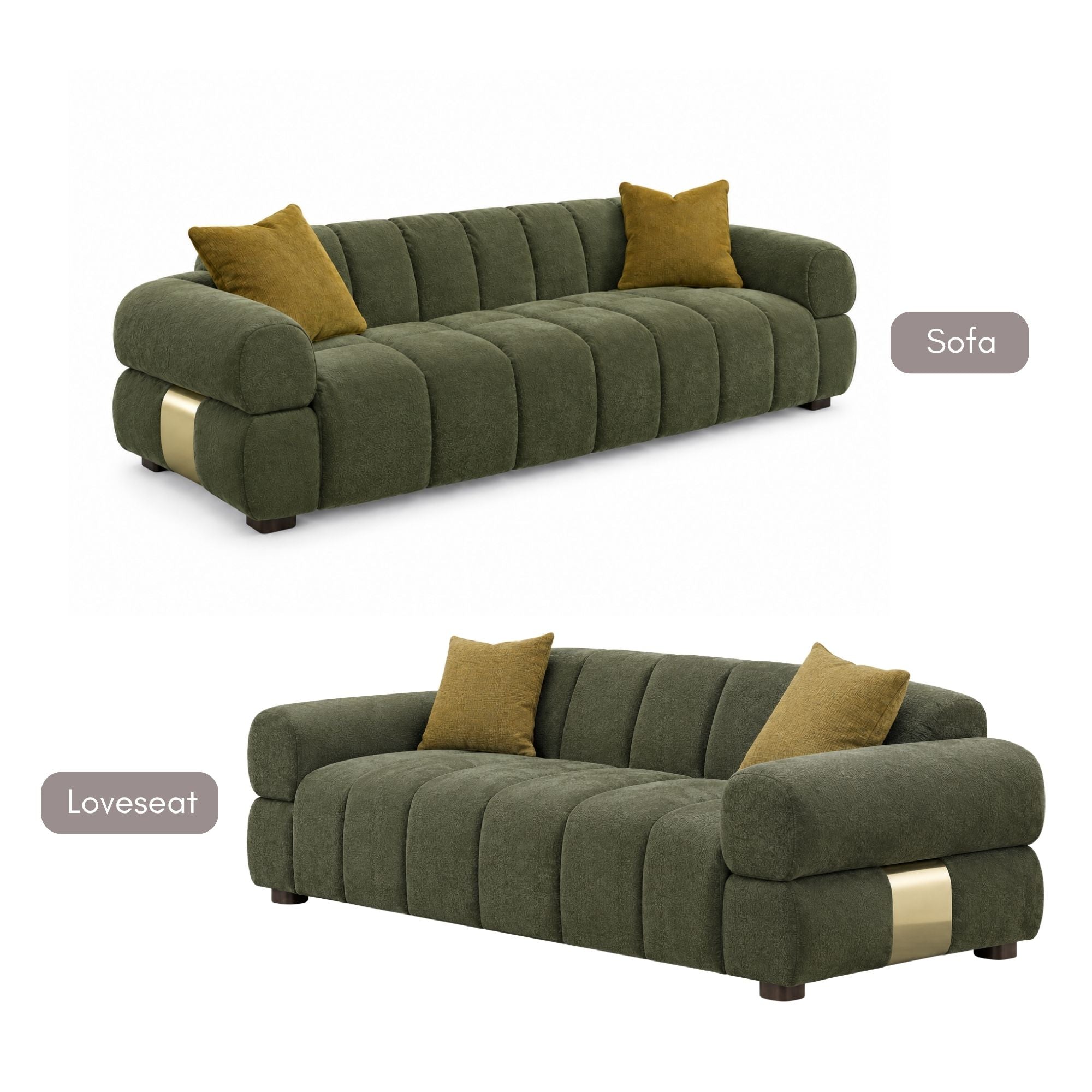 Canadian-made Phoenix Modern Sofa Set