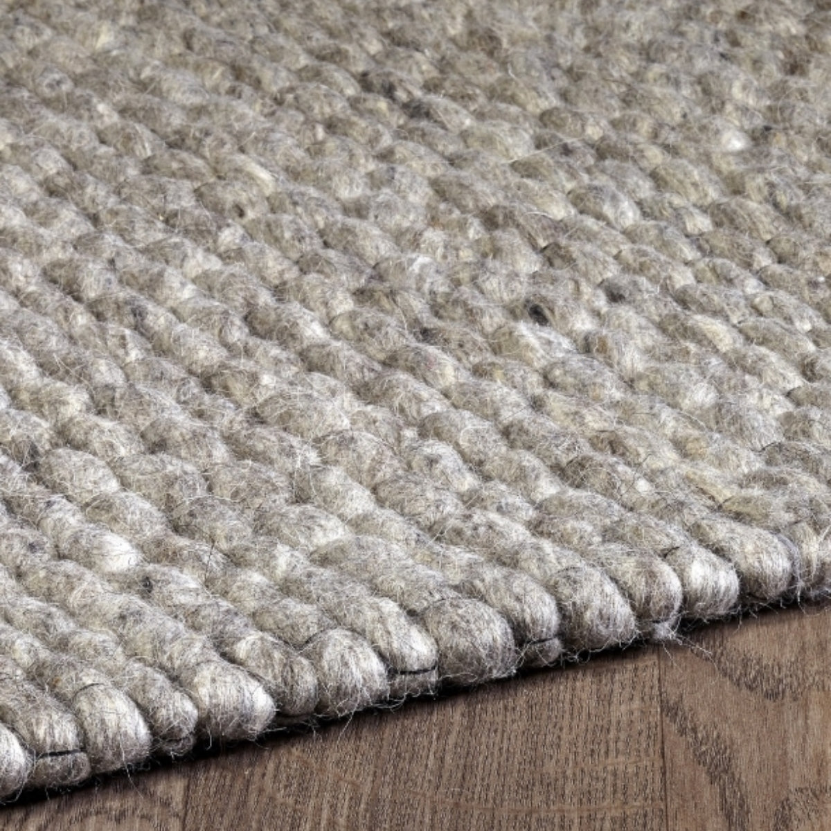 Chinook Handmade Wool Grey Rug.