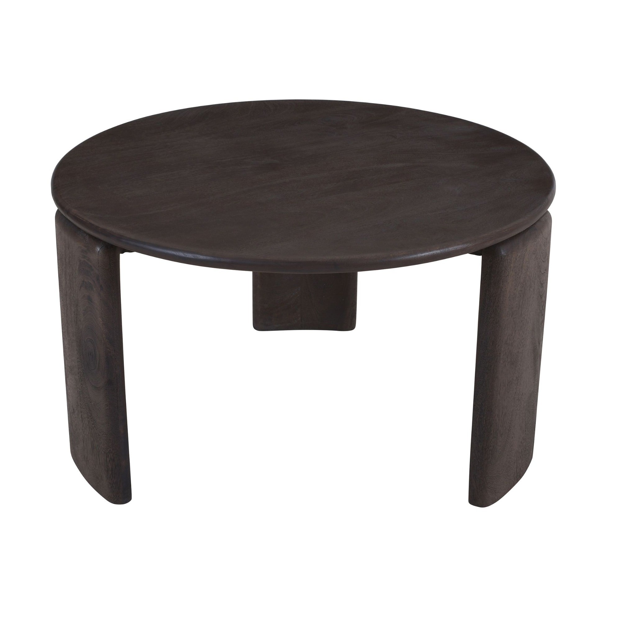 Table d'appoint ronde Reyna avec rangement noire et blanche
