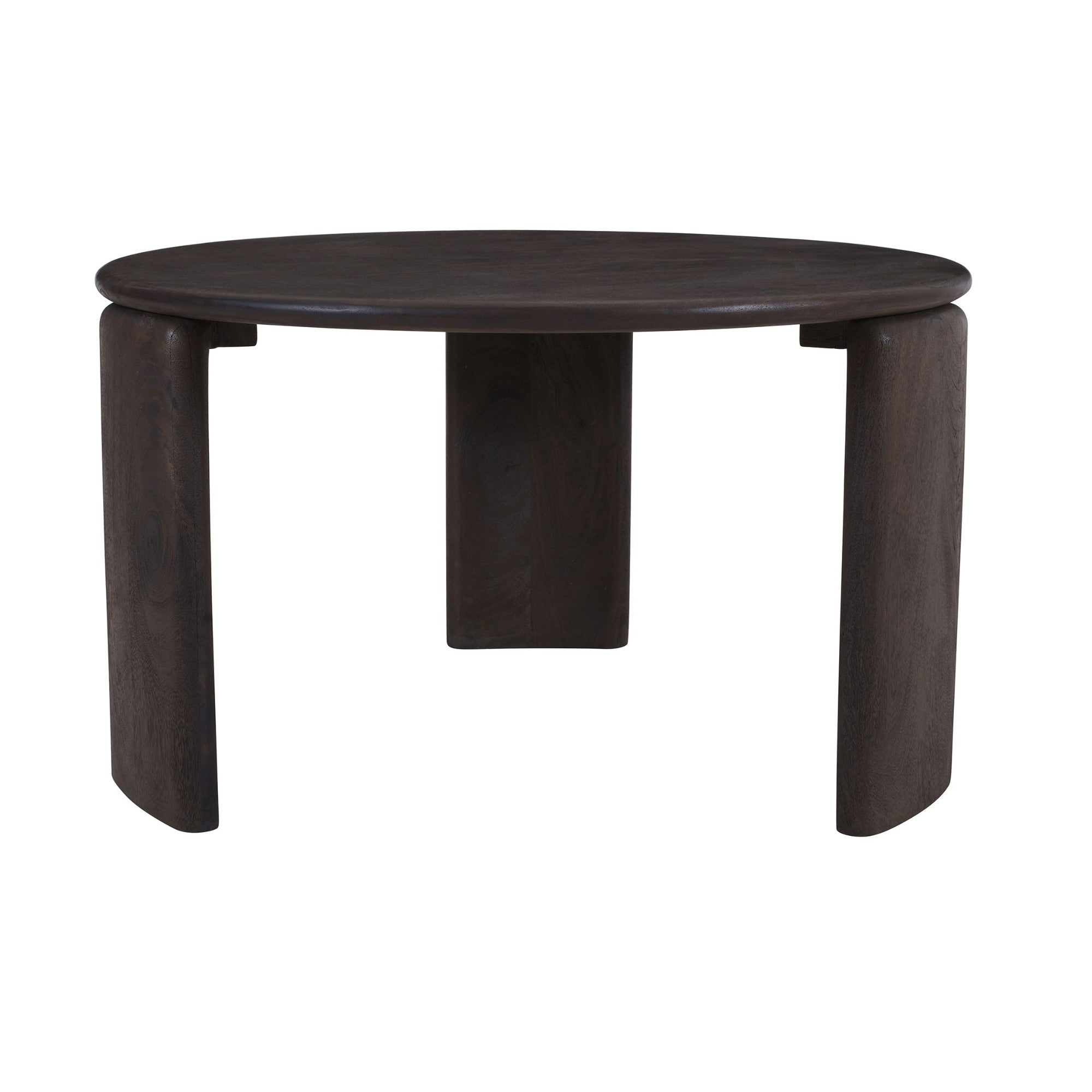 Table d'appoint ronde Reyna avec rangement noire et blanche