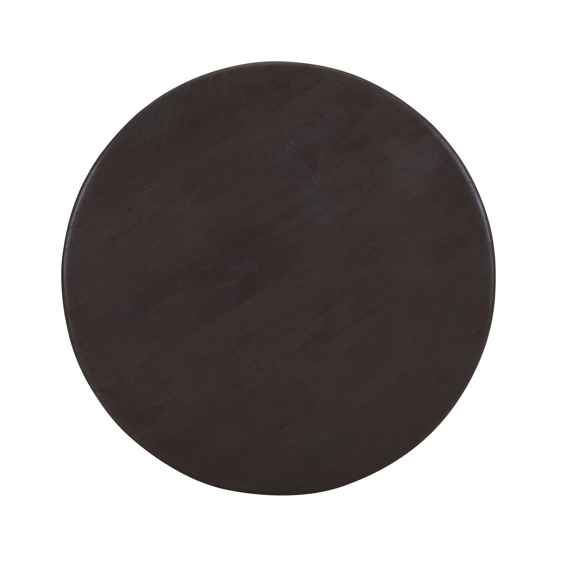 Table d'appoint ronde Reyna avec rangement noire et blanche