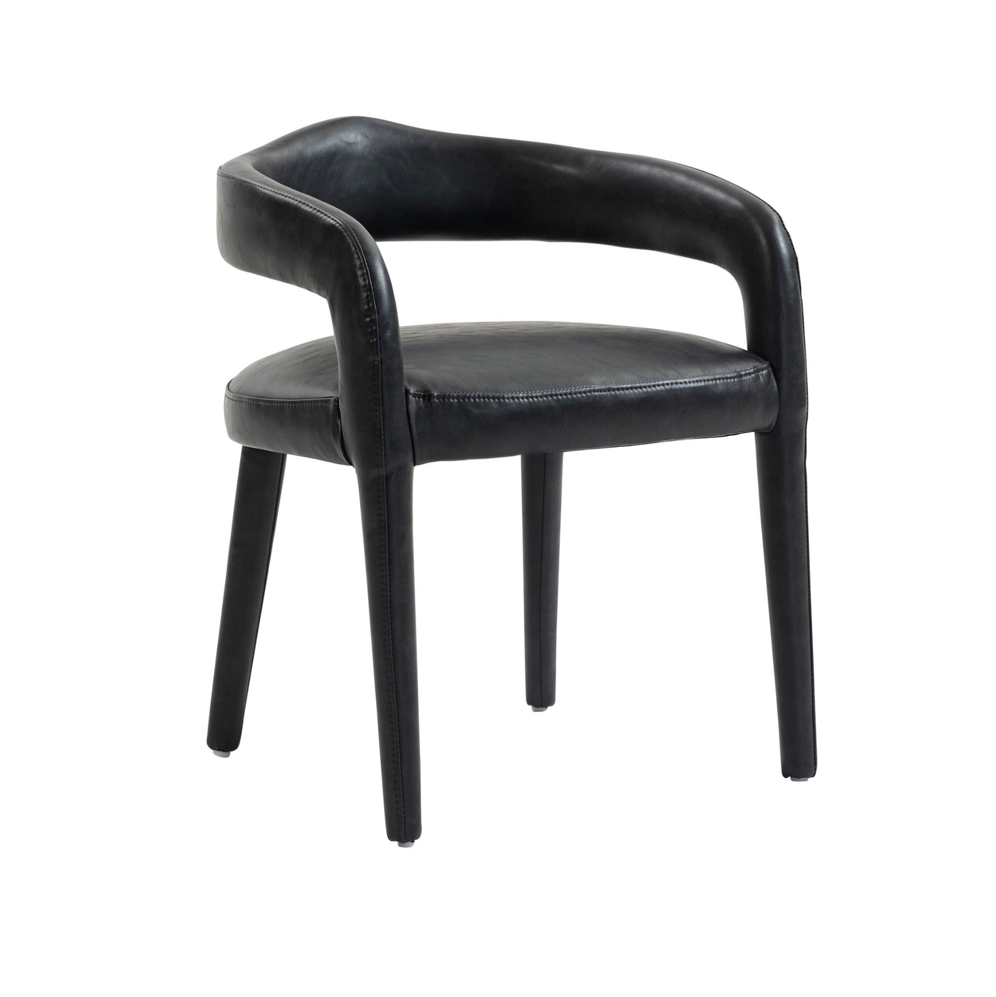 Chaise de salle à manger Caspian moderne du milieu du siècle, couleur sable (lot de 2)