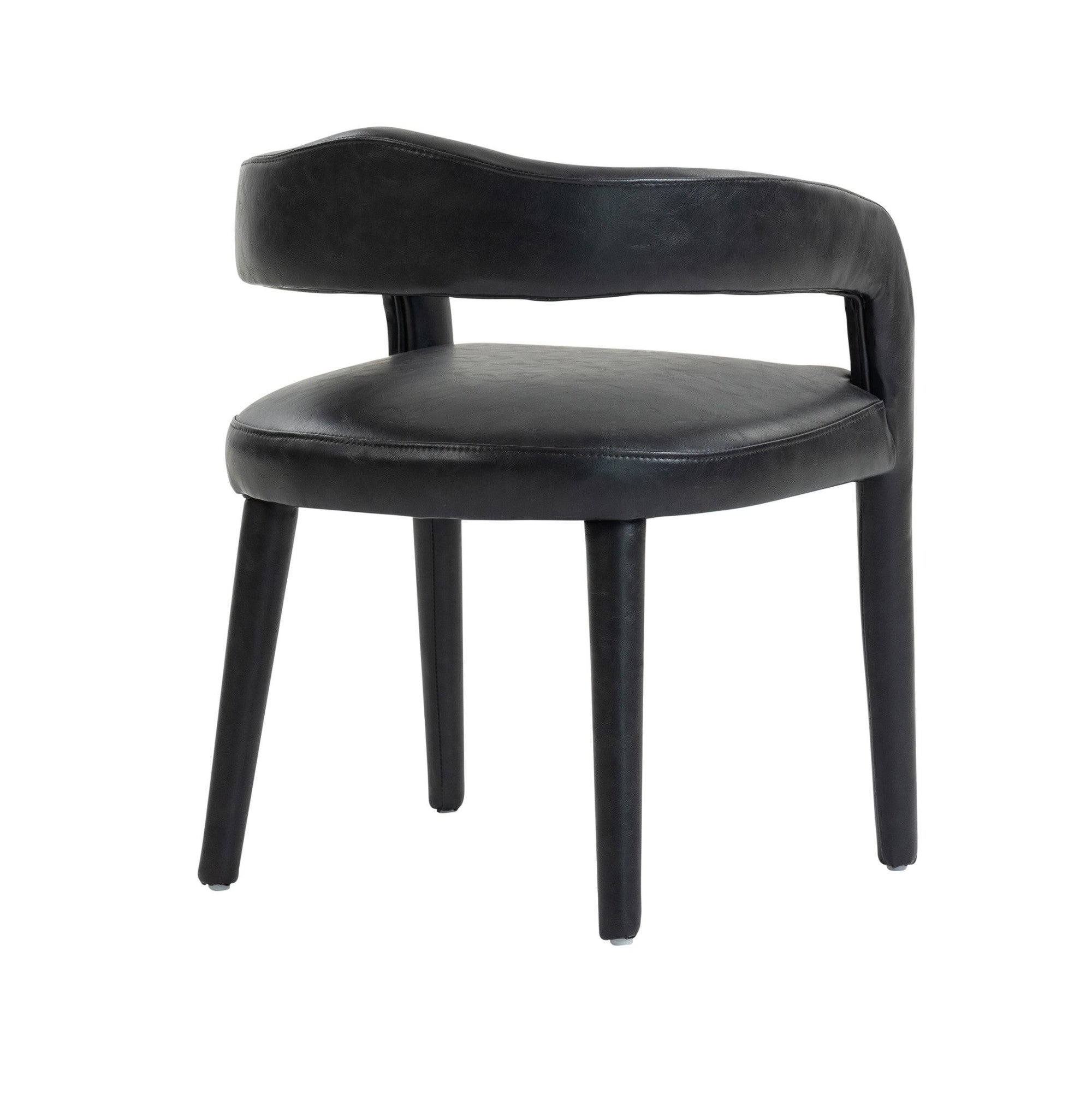 Chaise de salle à manger Caspian moderne du milieu du siècle, couleur sable (lot de 2)