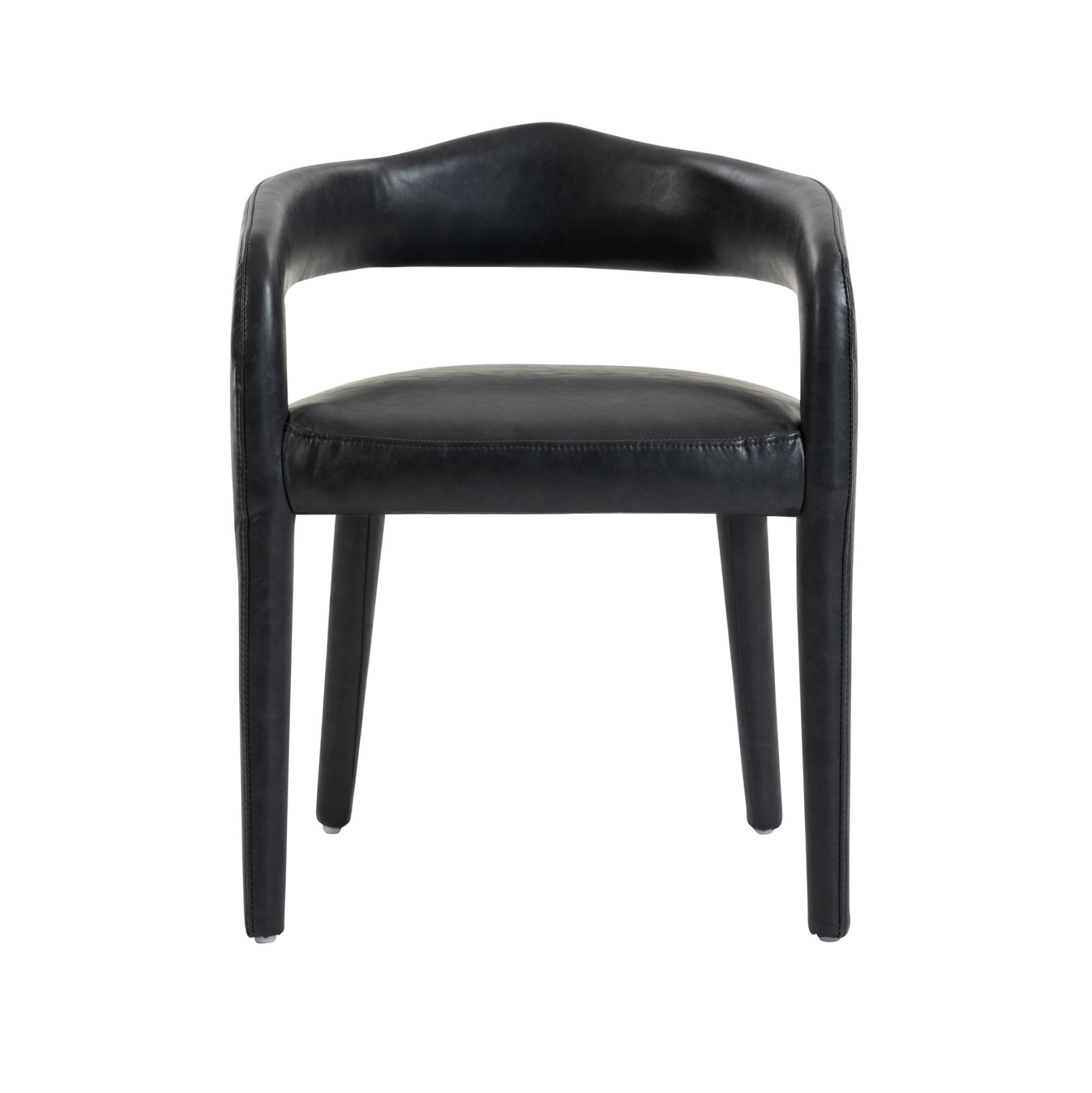 Chaise de salle à manger Caspian moderne du milieu du siècle, couleur sable (lot de 2)