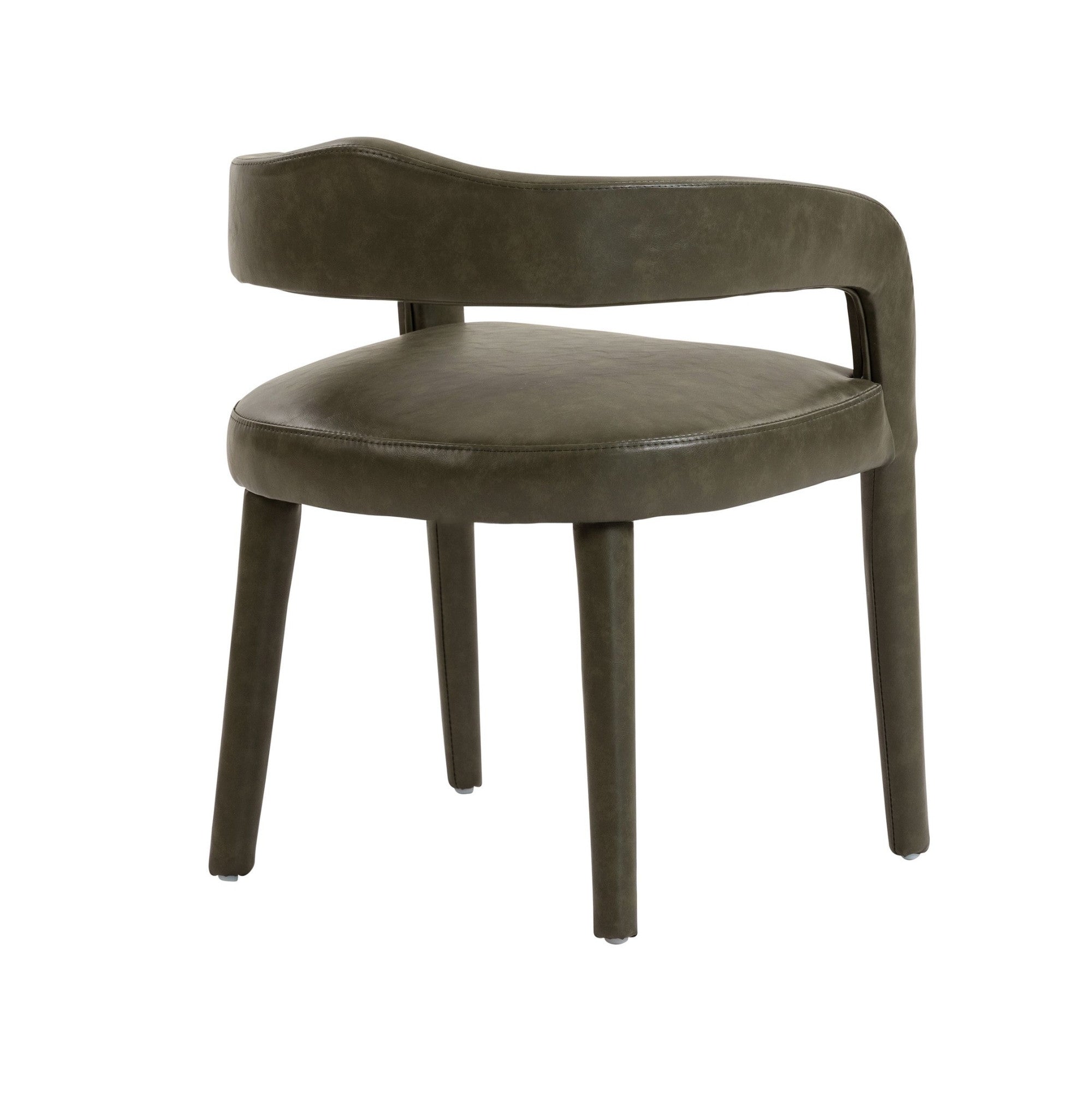 Chaise de salle à manger Caspian moderne du milieu du siècle, couleur sable (lot de 2)