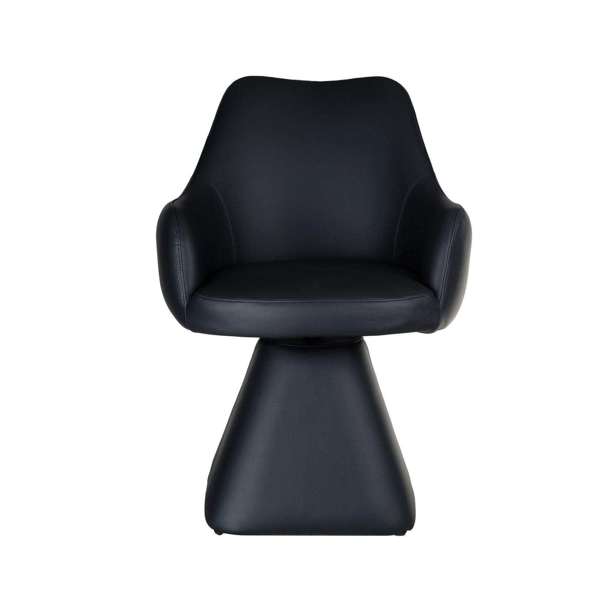 Caprese Swivel Dining Chair and Accent Chair in Black