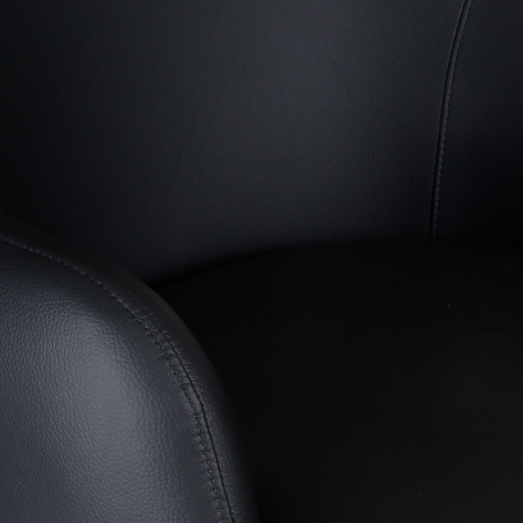 Caprese Swivel Dining Chair and Accent Chair in Black