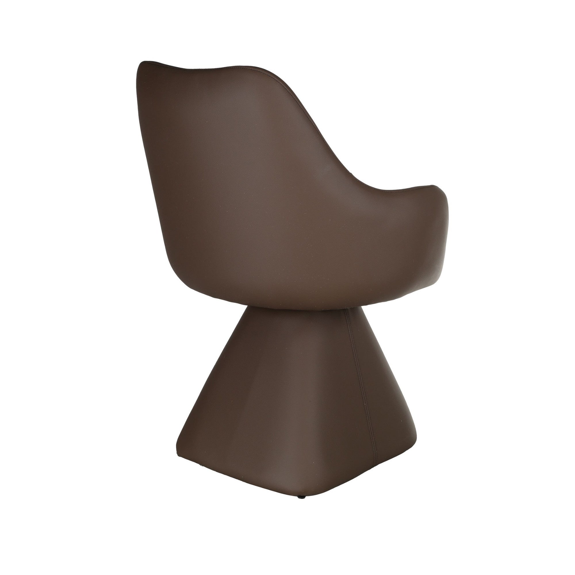Caprese Swivel Dining Chair and Accent Chair in Brown