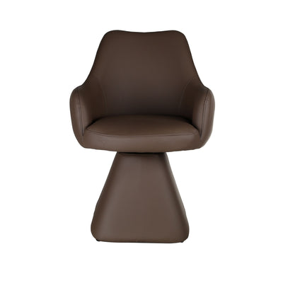 Caprese Swivel Dining Chair and Accent Chair in Brown