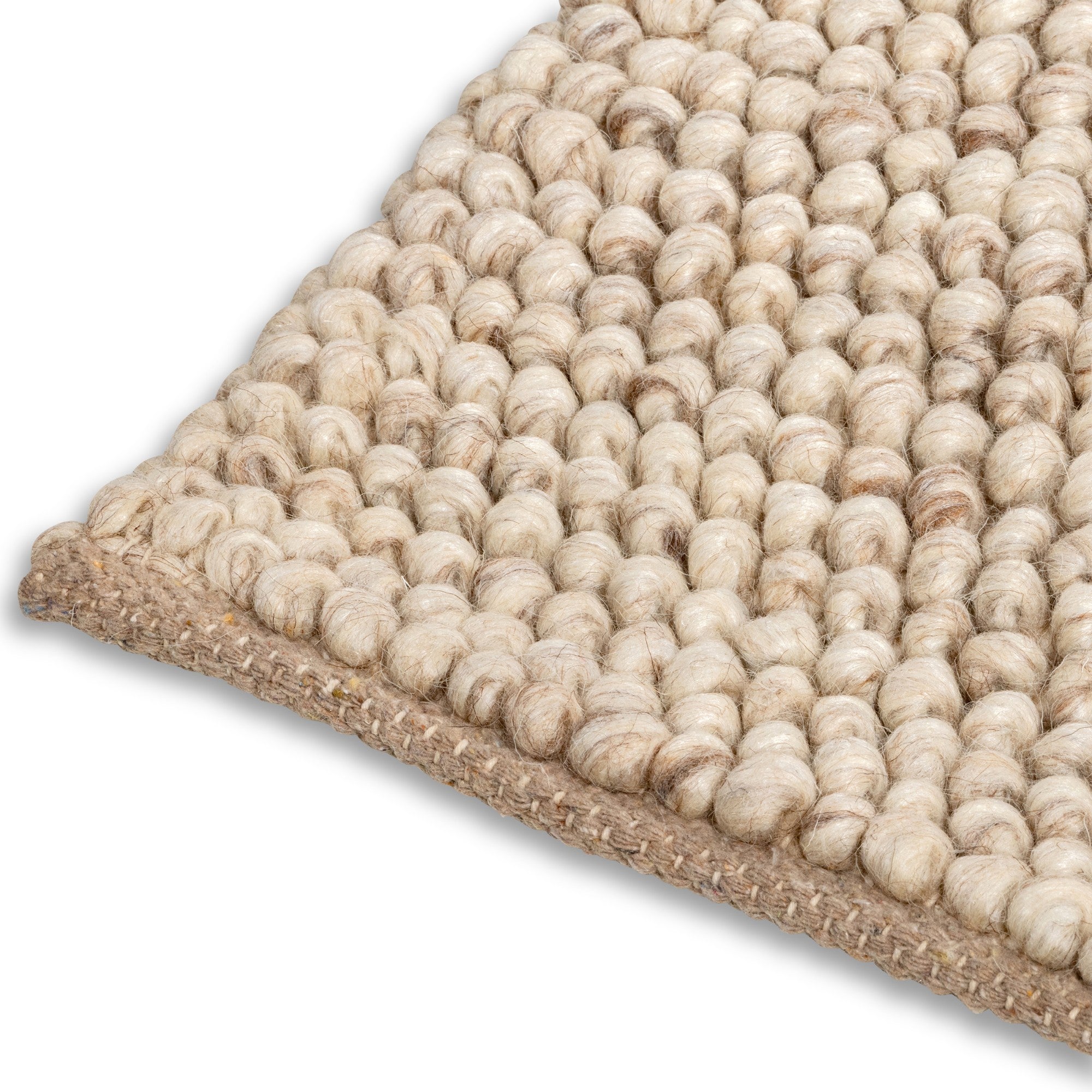 Handmade wool area rug with intricate patterns from Calabria, designed by Viana Inc. Perfect for adding warmth and style to any room.