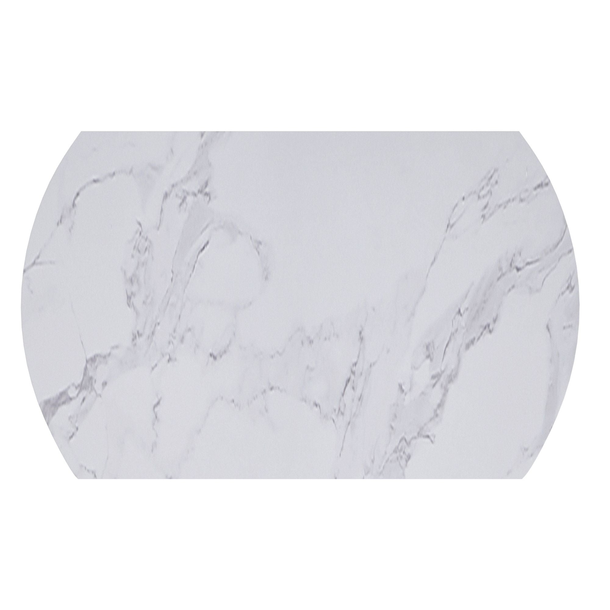 Calisto 51" Round Extension Dining Table White