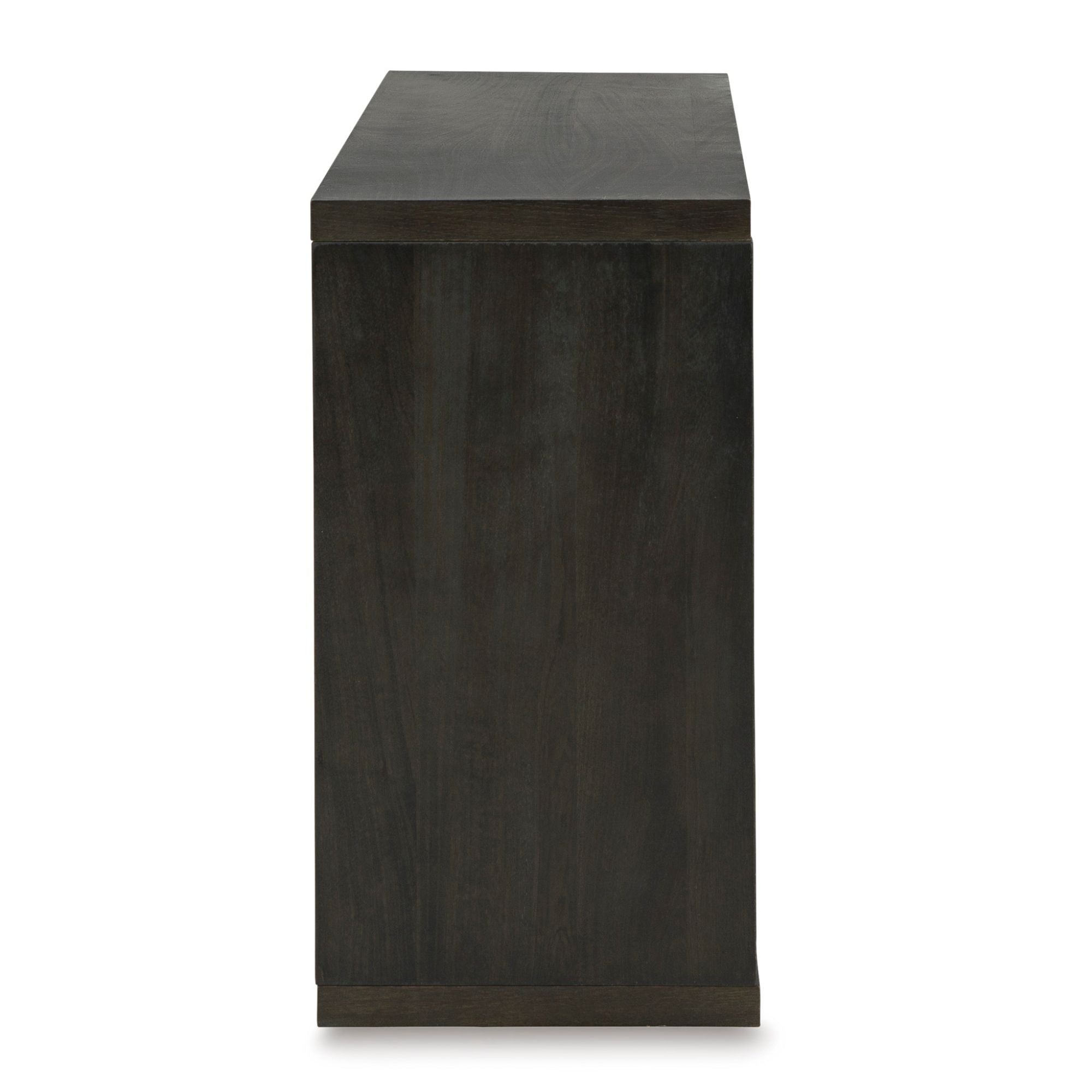 Signature Design by Ashley Camlett console sofa table with sleek wood finish and modern design, ideal for living room or entryway.