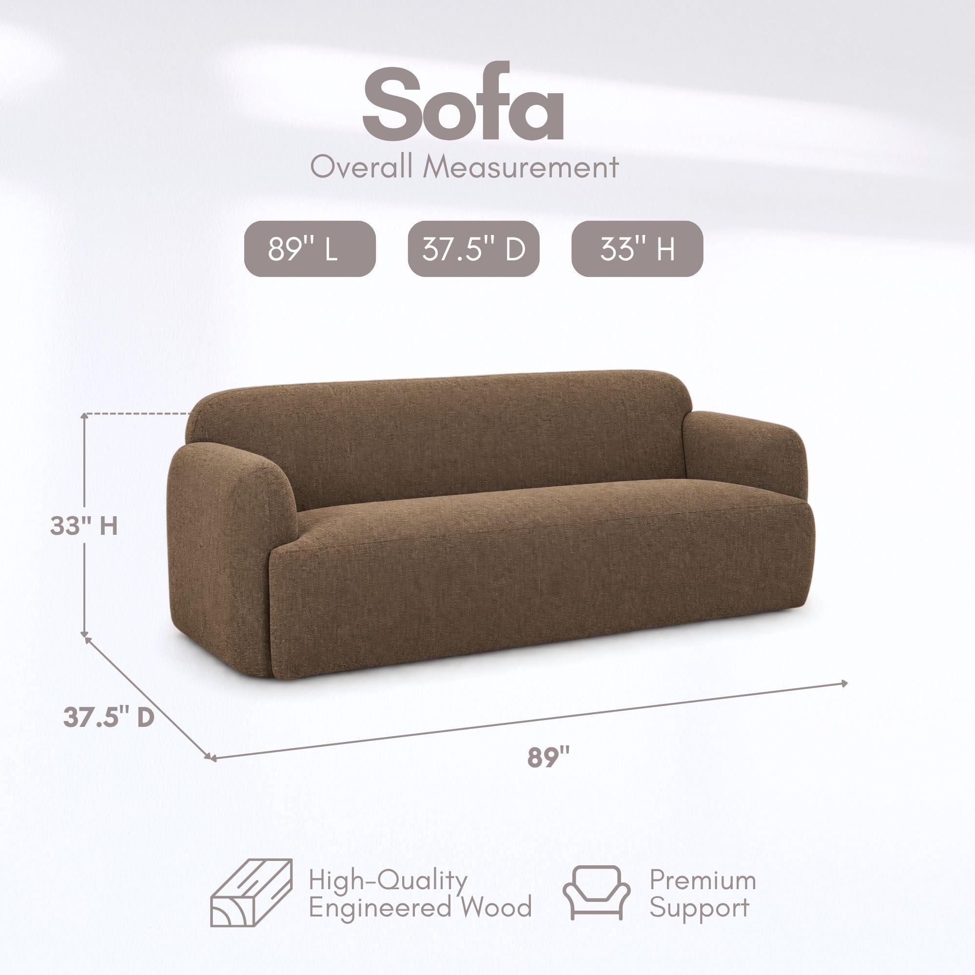 Chaise de salle à manger Mercana Direttore en suède marron/gris