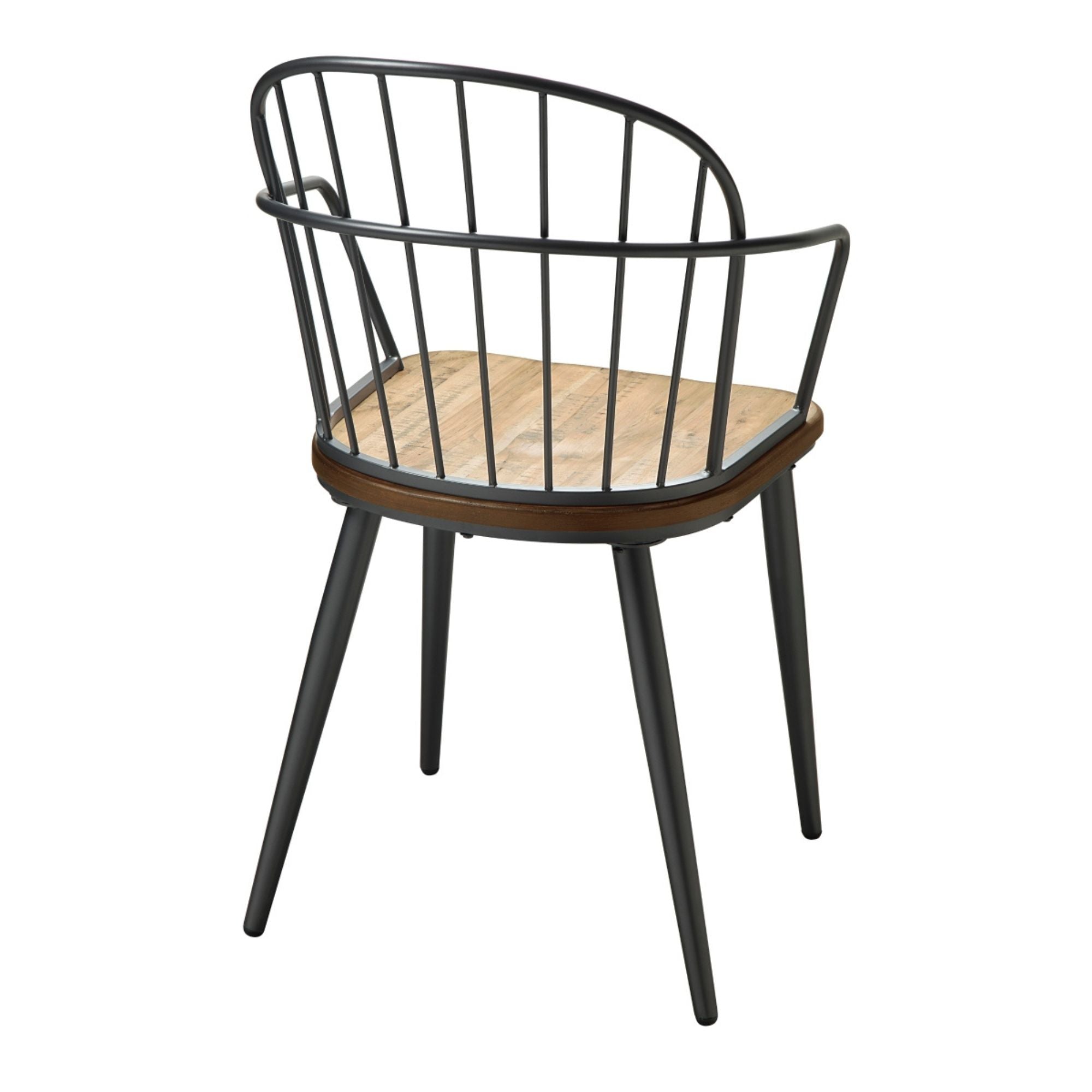 Set of two MAZ Canton dining chairs with wooden legs and upholstered seats, shown from a side angle.