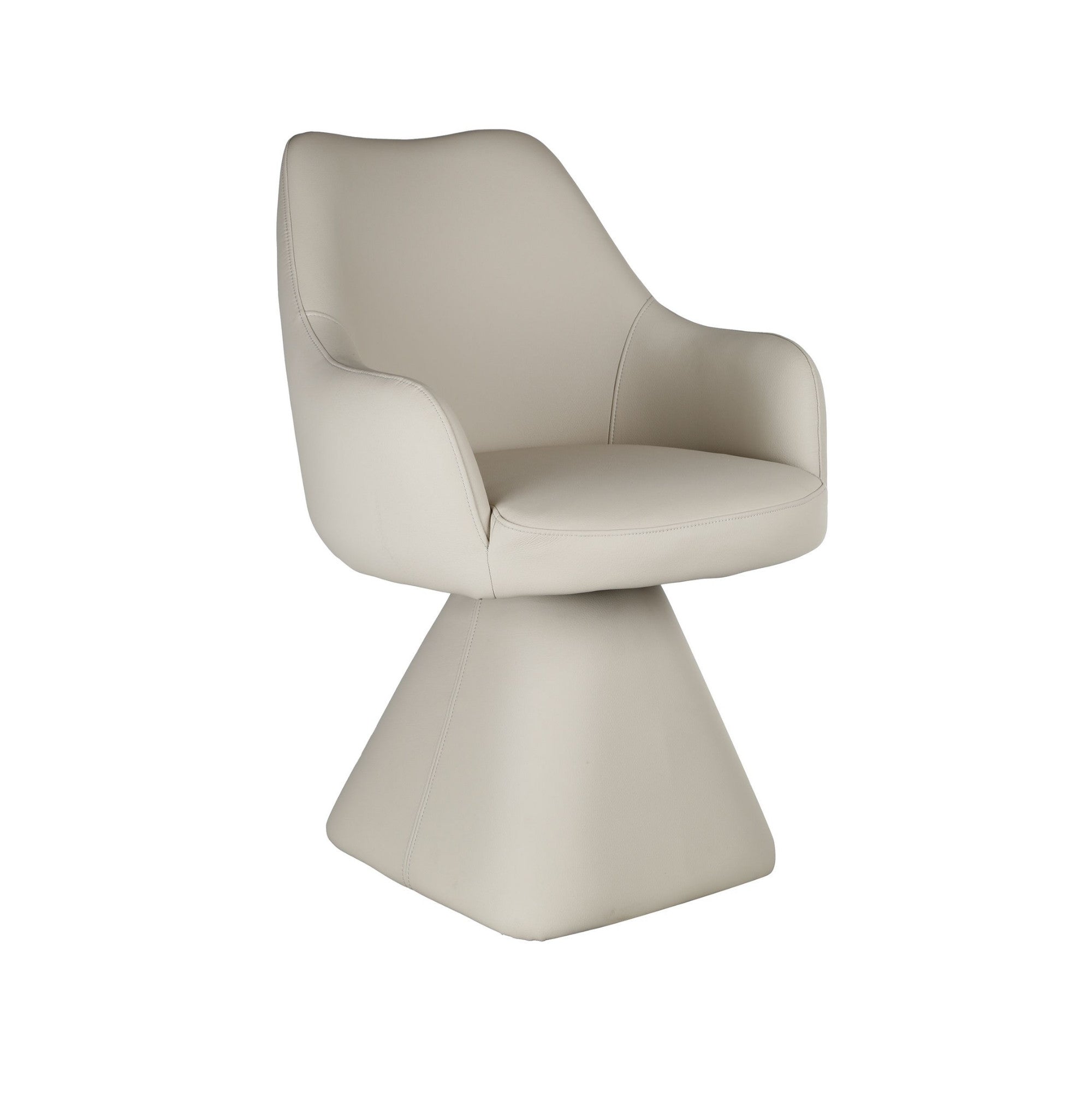 Caprese Swivel Dining Chair and Accent Chair in Beige