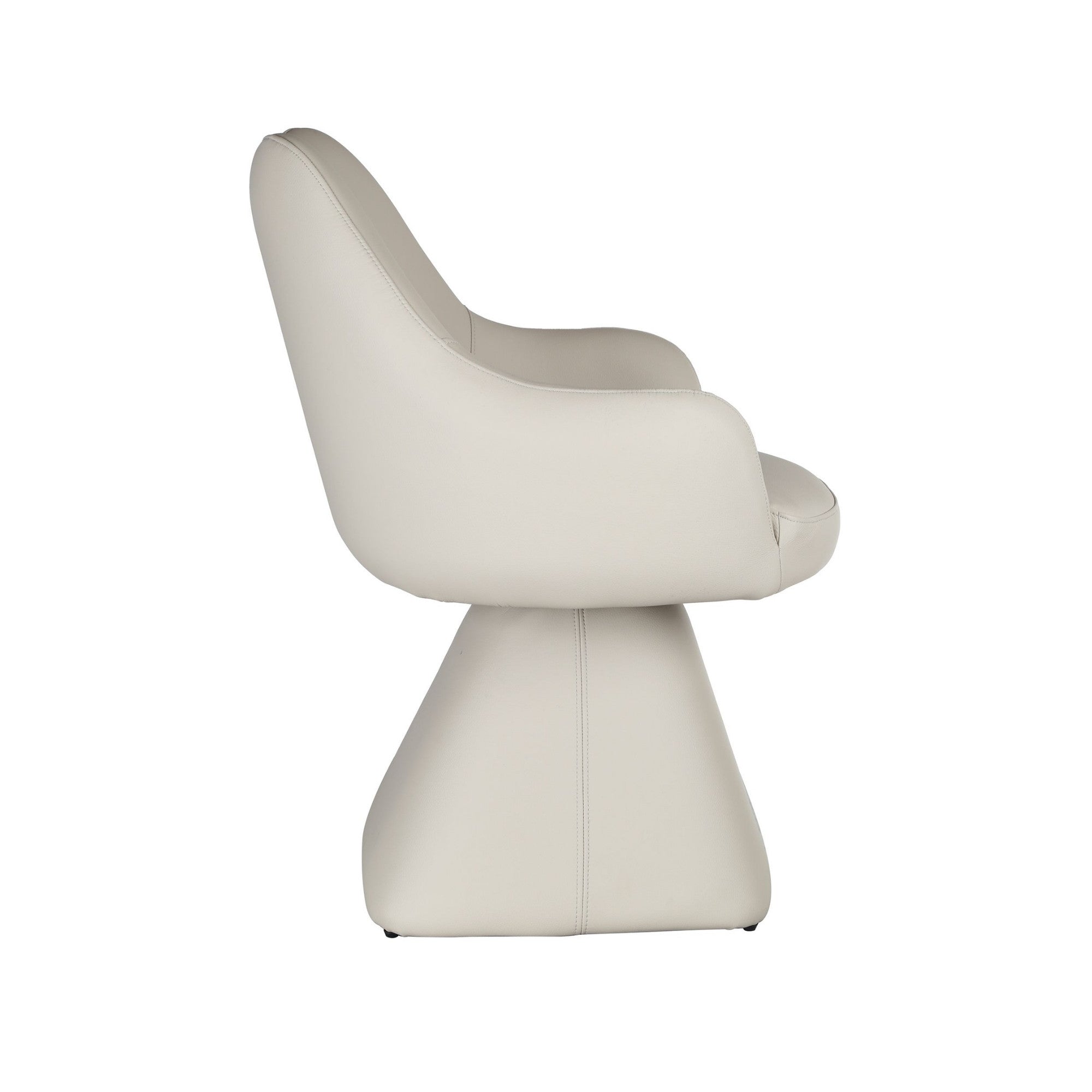 Caprese Swivel Dining Chair and Accent Chair in Beige
