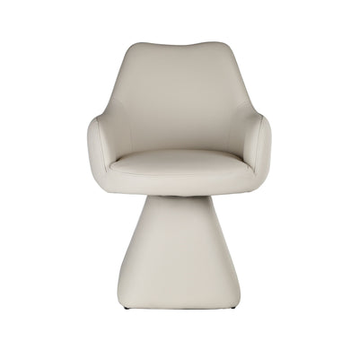 Caprese Swivel Dining Chair and Accent Chair in Beige