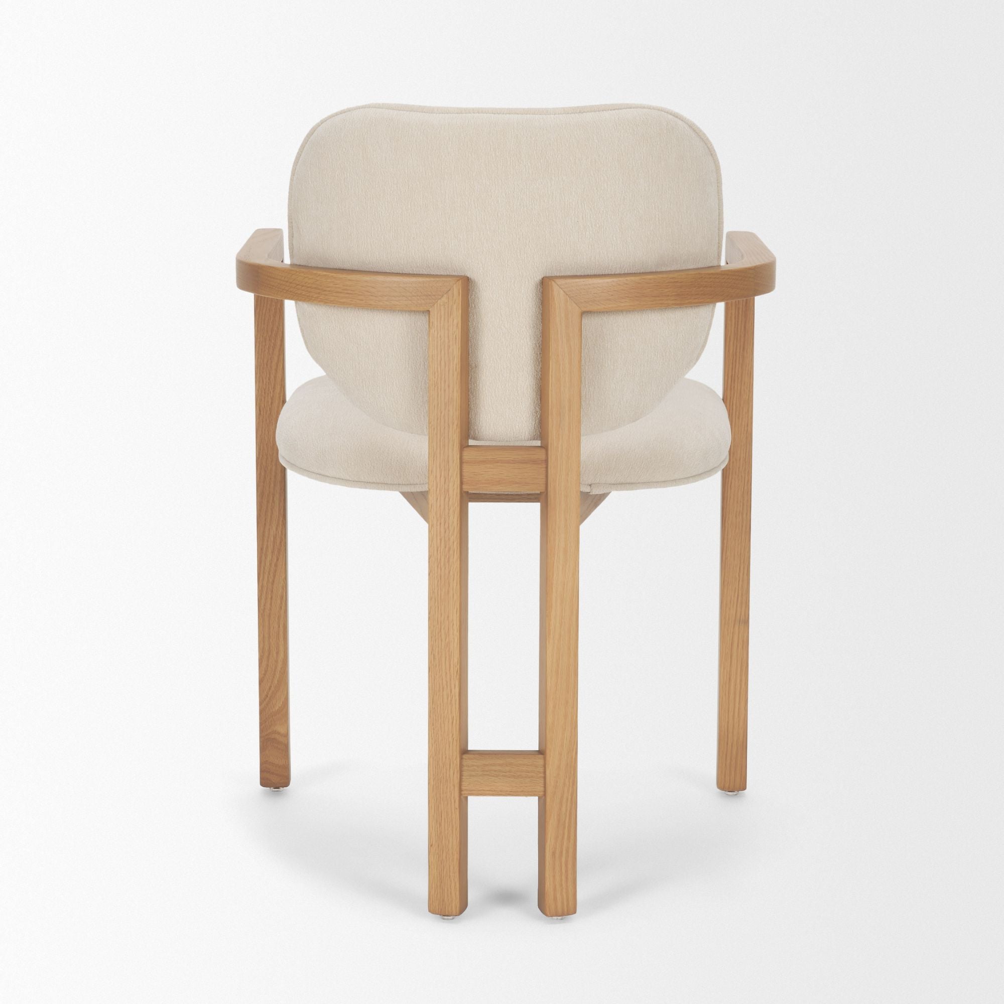 Mercana Carlisle Curved Arm Dining Chair in Cream | CastleUp Experience Centre Online Furniture