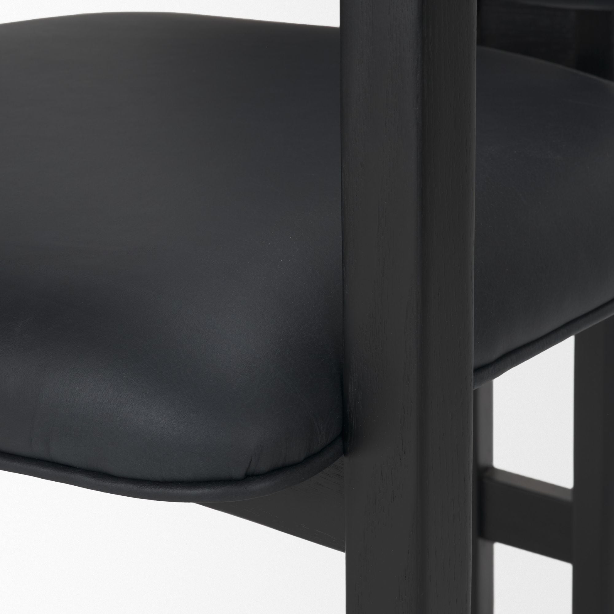 Mercana Carlisle Curved Back Leather Arm Dining Chair Black | CastleUp Experience Centre Online Furniture