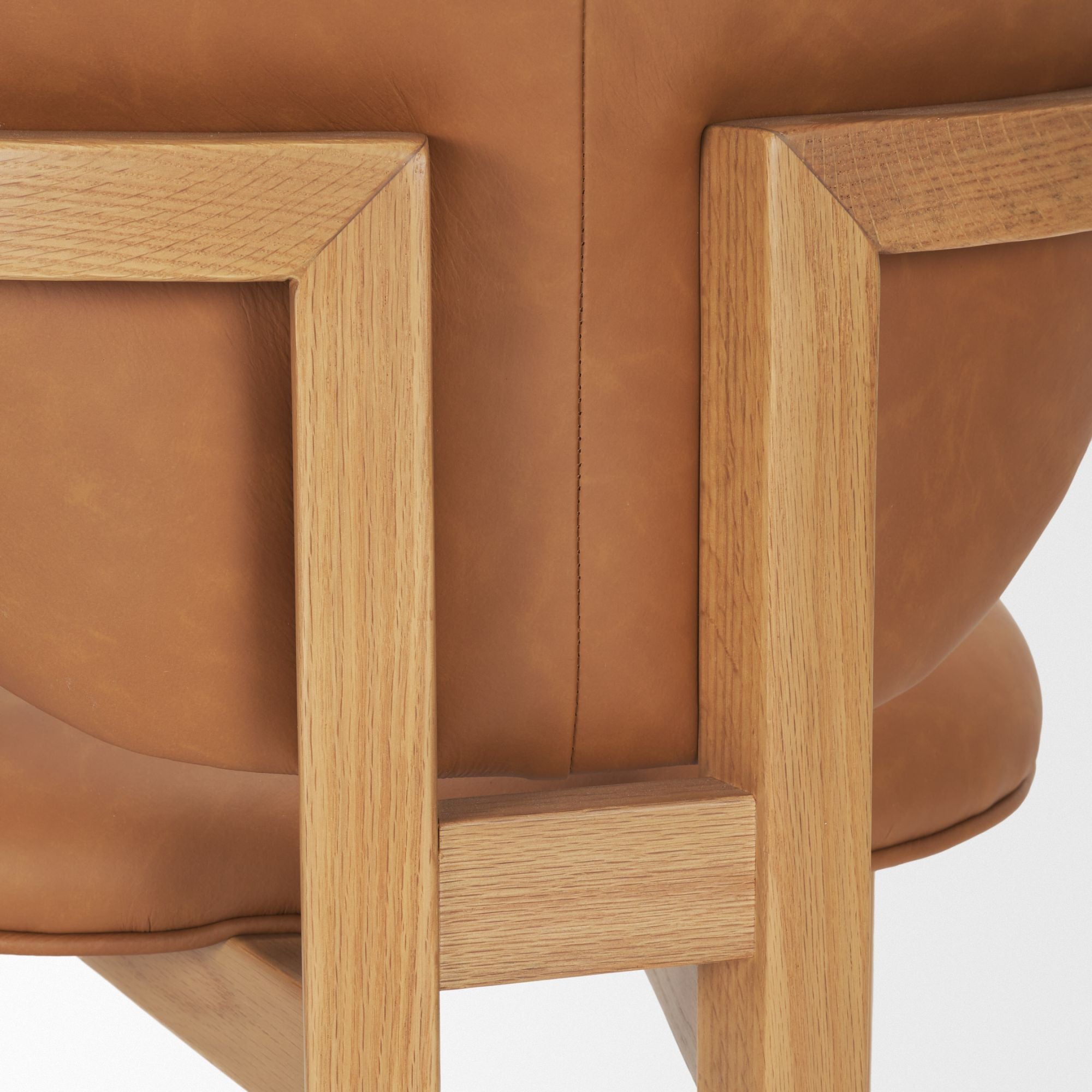 Mercana Carlisle Curved Back Leather Arm Dining Chair in Tan | CastleUp Experience Centre Online Furniture