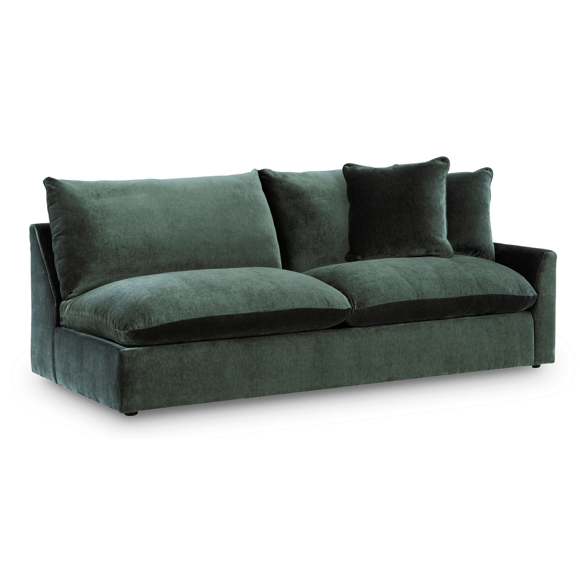 Jade green Signature Design by Ashley Carriage View 3-piece sectional sofa with spacious seating and plush cushions
