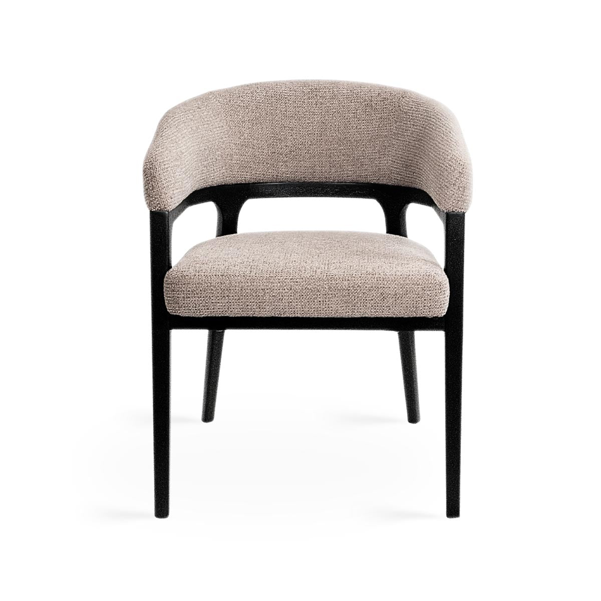 Xcella Chanler Dining Chair in a warm brown finish with a sleek design and comfortable seating.