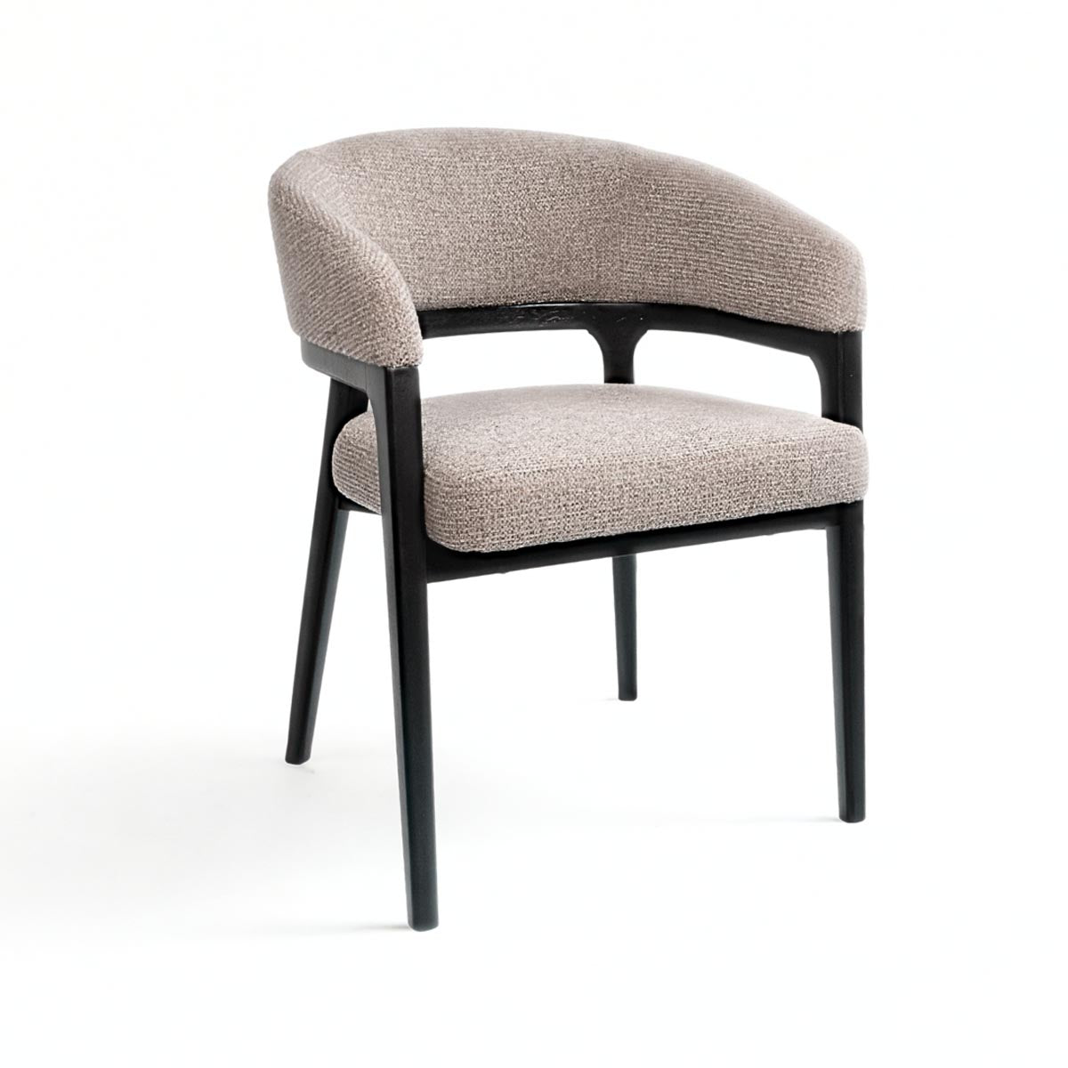 Xcella Chanler Dining Chair in a rich brown finish, featuring sleek lines and a modern design for dining spaces.