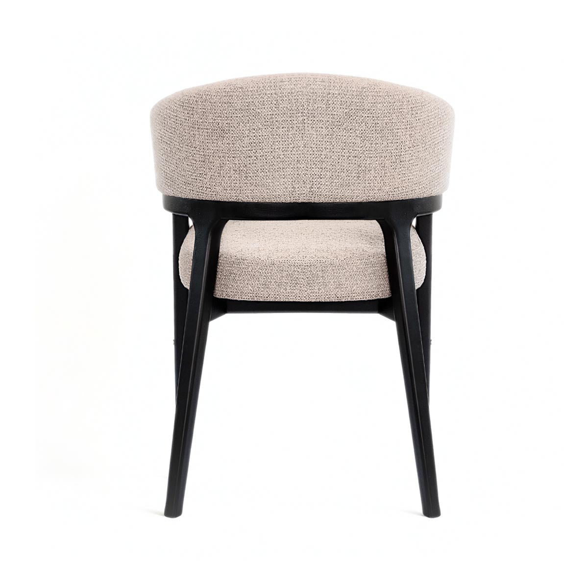 Xcella Chanler Dining Chair with a sleek brown finish and modern design, set against a neutral background.