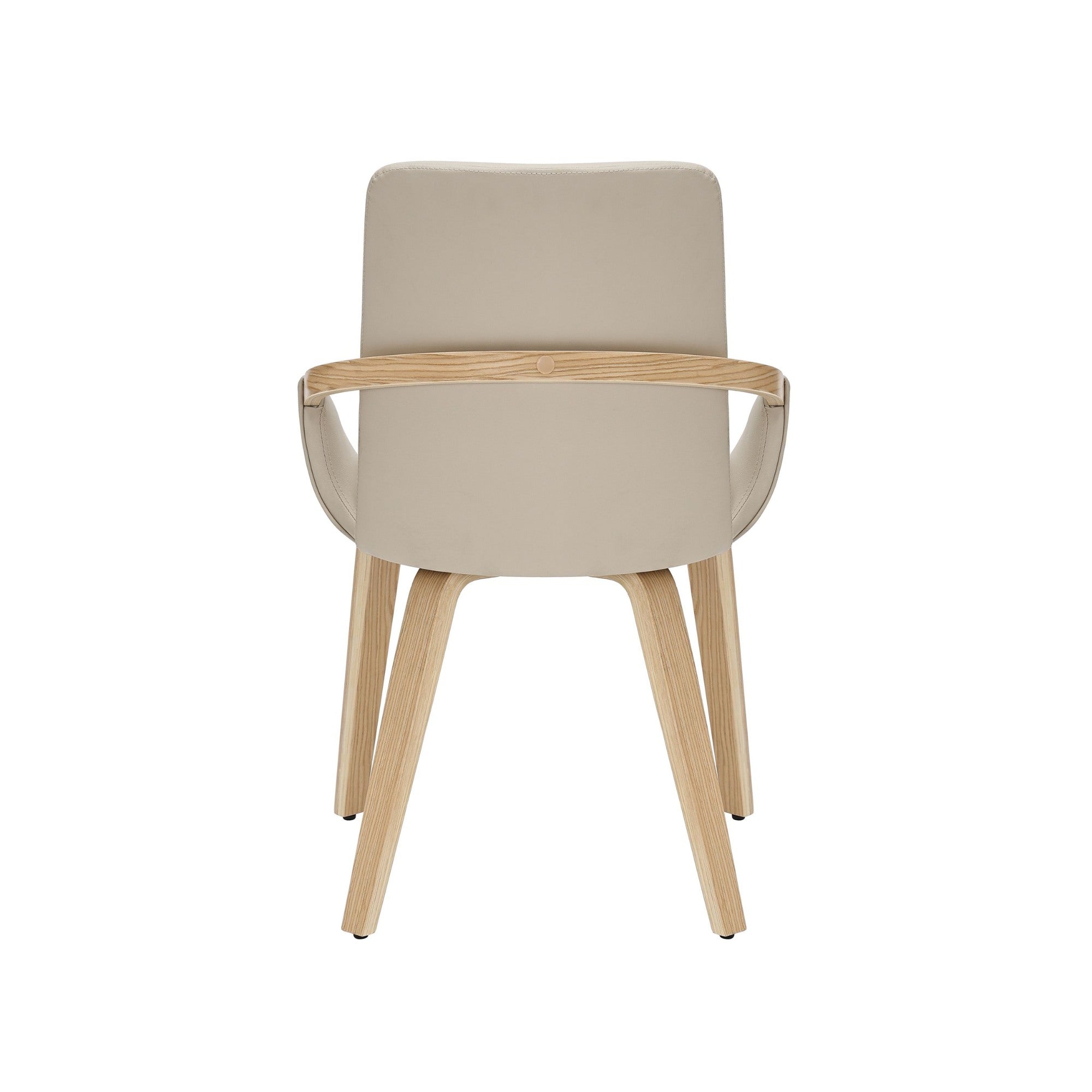 Caspian Mid-Century Modern Dining Chair in Sand (Set of 2)