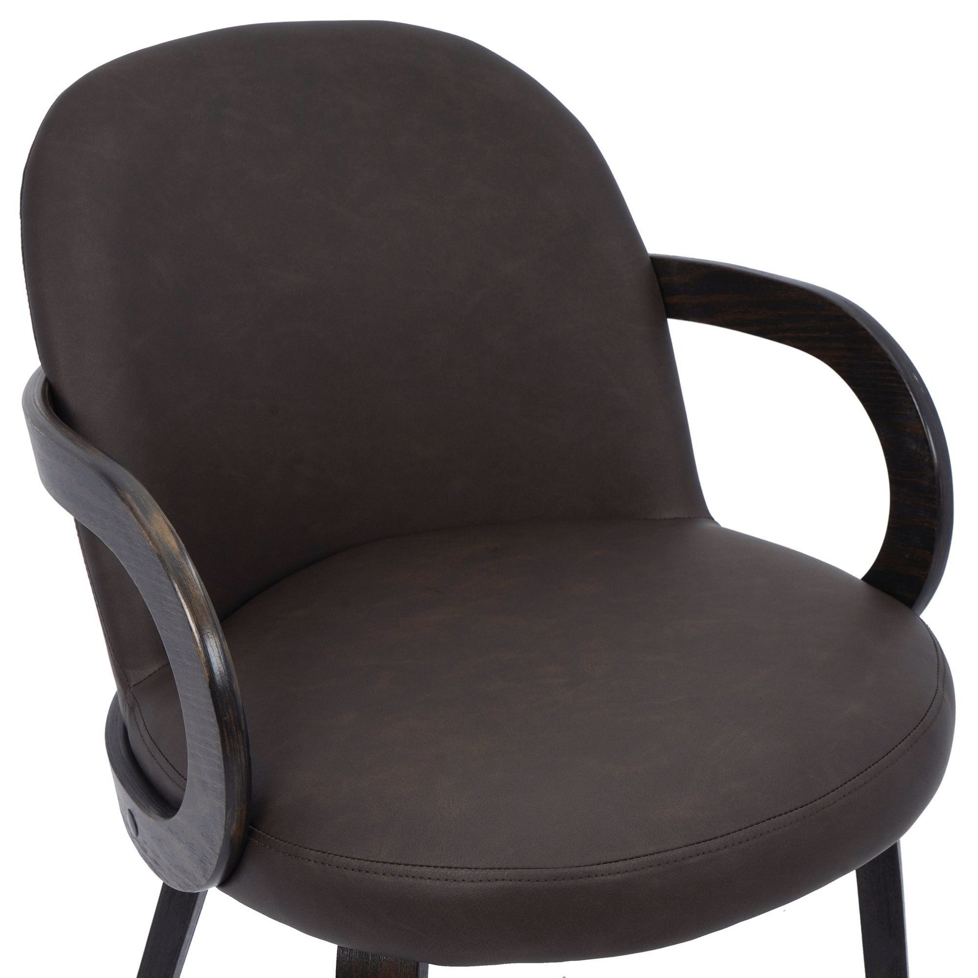 Celest Dining Chair in Brown and Dark Walnut (Set of 2)