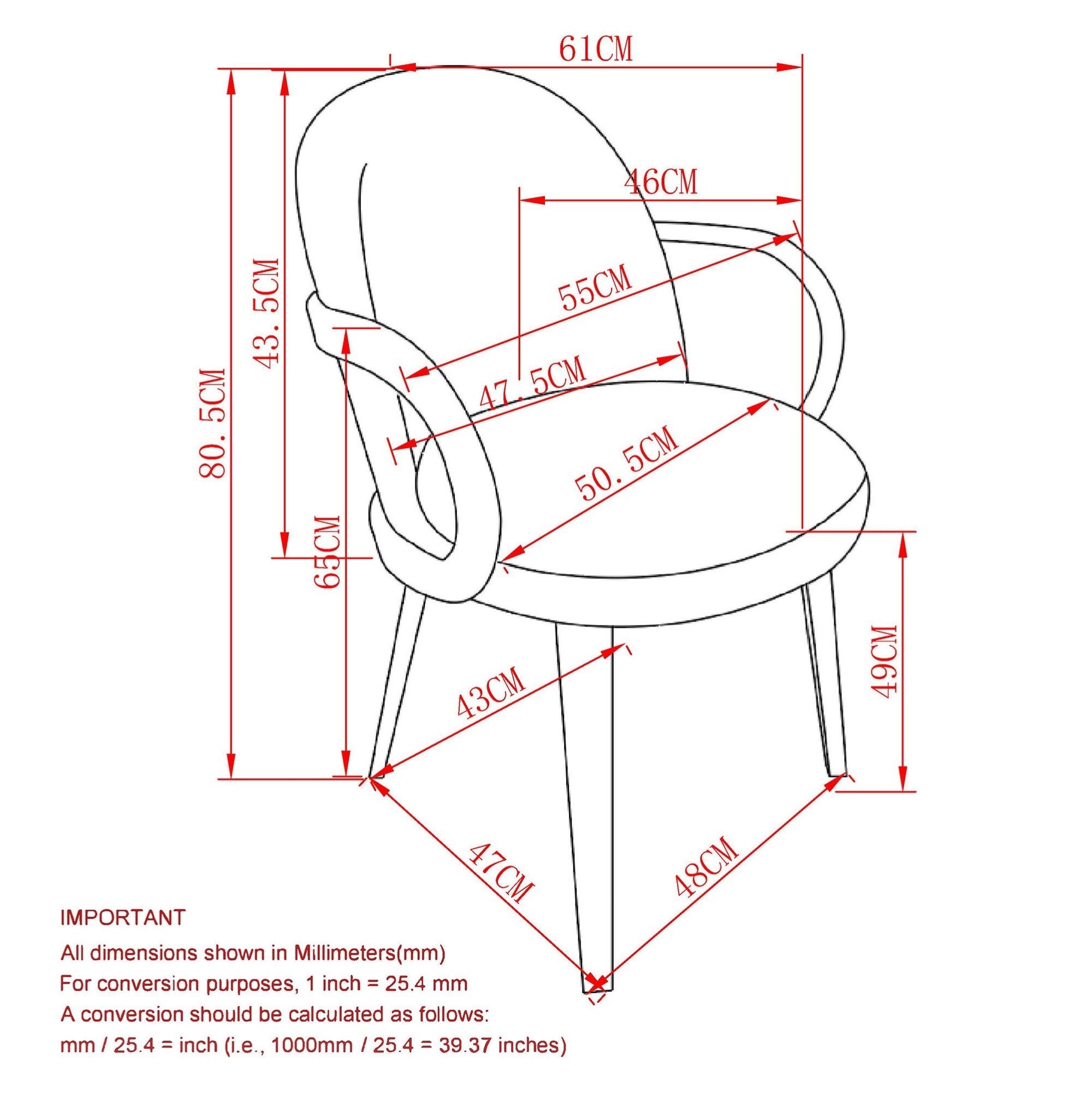 Celest Dining Chair in Brown and Dark Walnut (Set of 2)