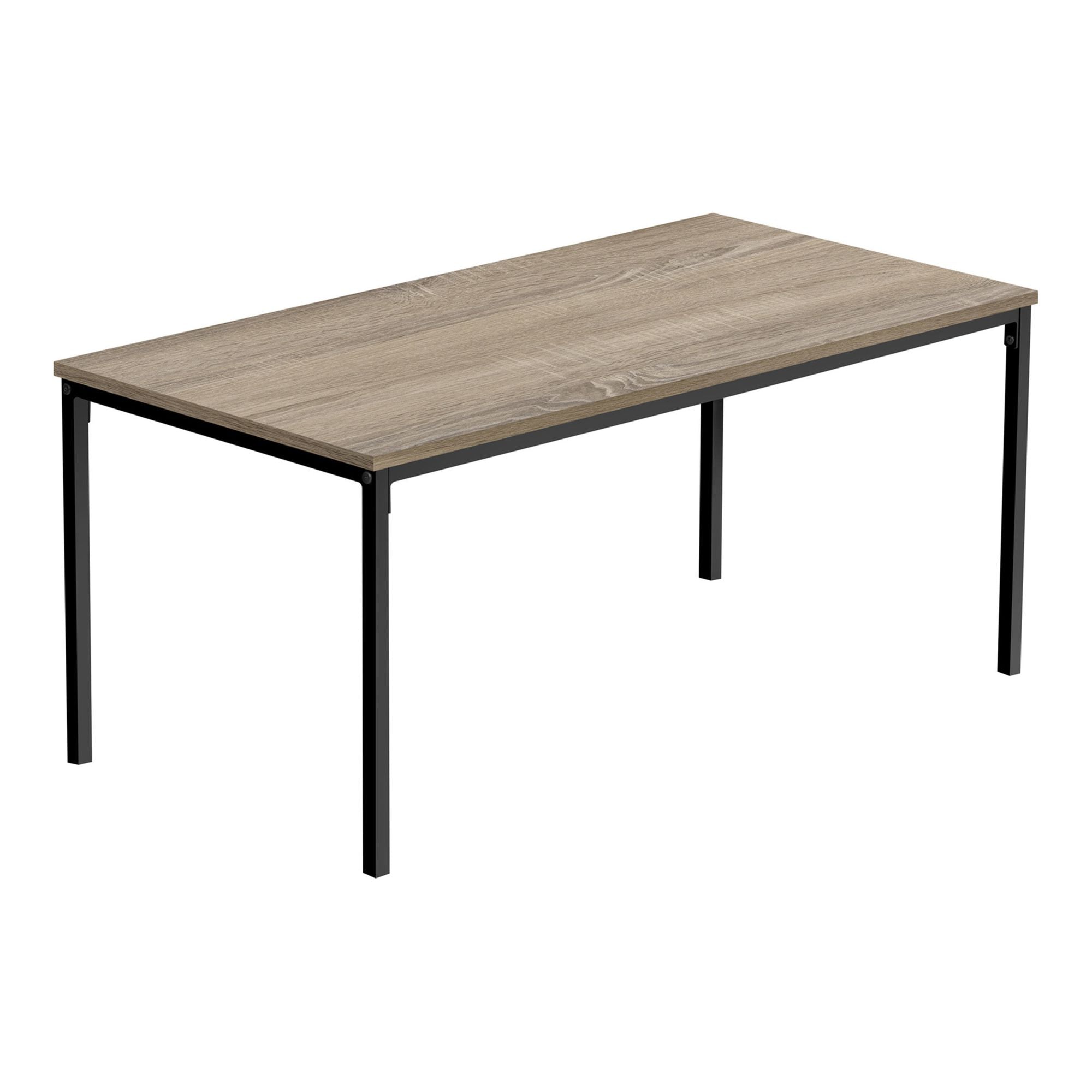 Dark taupe Cavaro coffee table by Monarch Specialties with a sleek modern design and smooth surface.