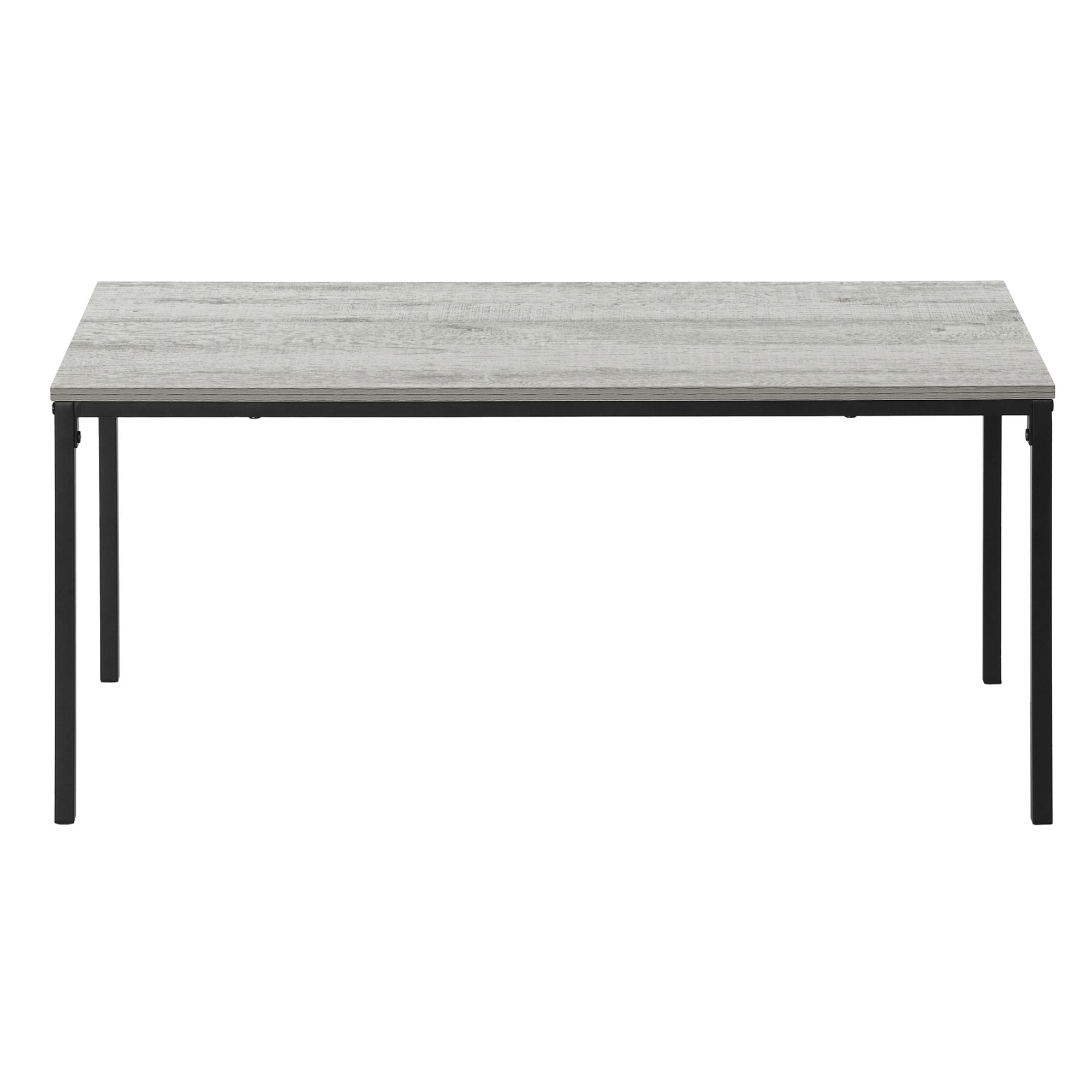 Grey Cavaro coffee table by Monarch Specialties with a modern design, featuring a sleek wooden finish and sturdy legs.