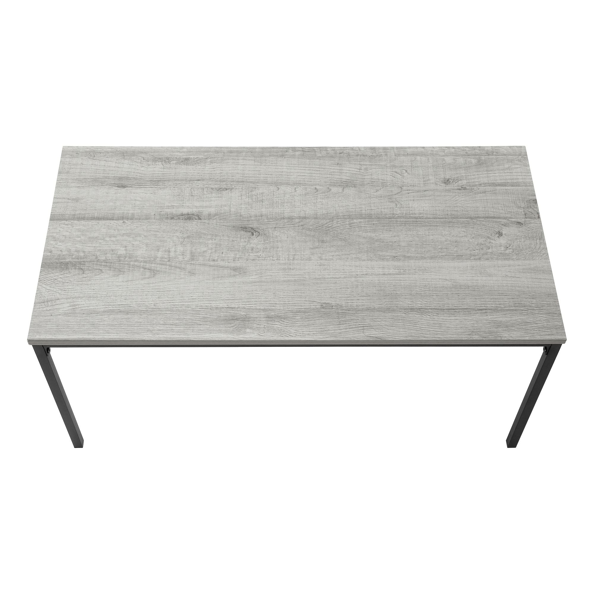 Grey Cavaro coffee table by Monarch Specialties featuring a modern design and sleek surface for living room decor.