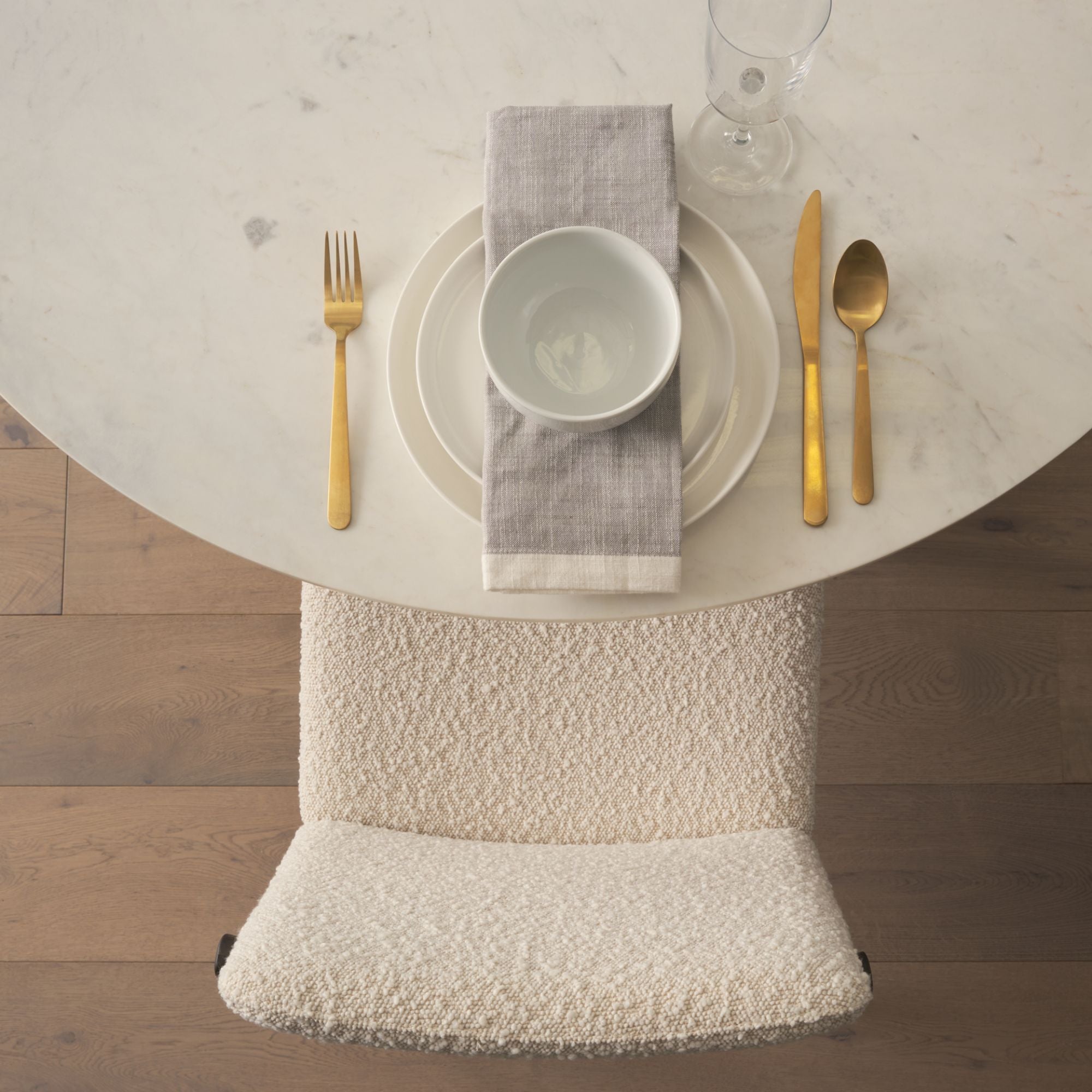Mercana Cavett Dining Chair in Cream/Dark Brown | CastleUp Experience Centre Online Furniture